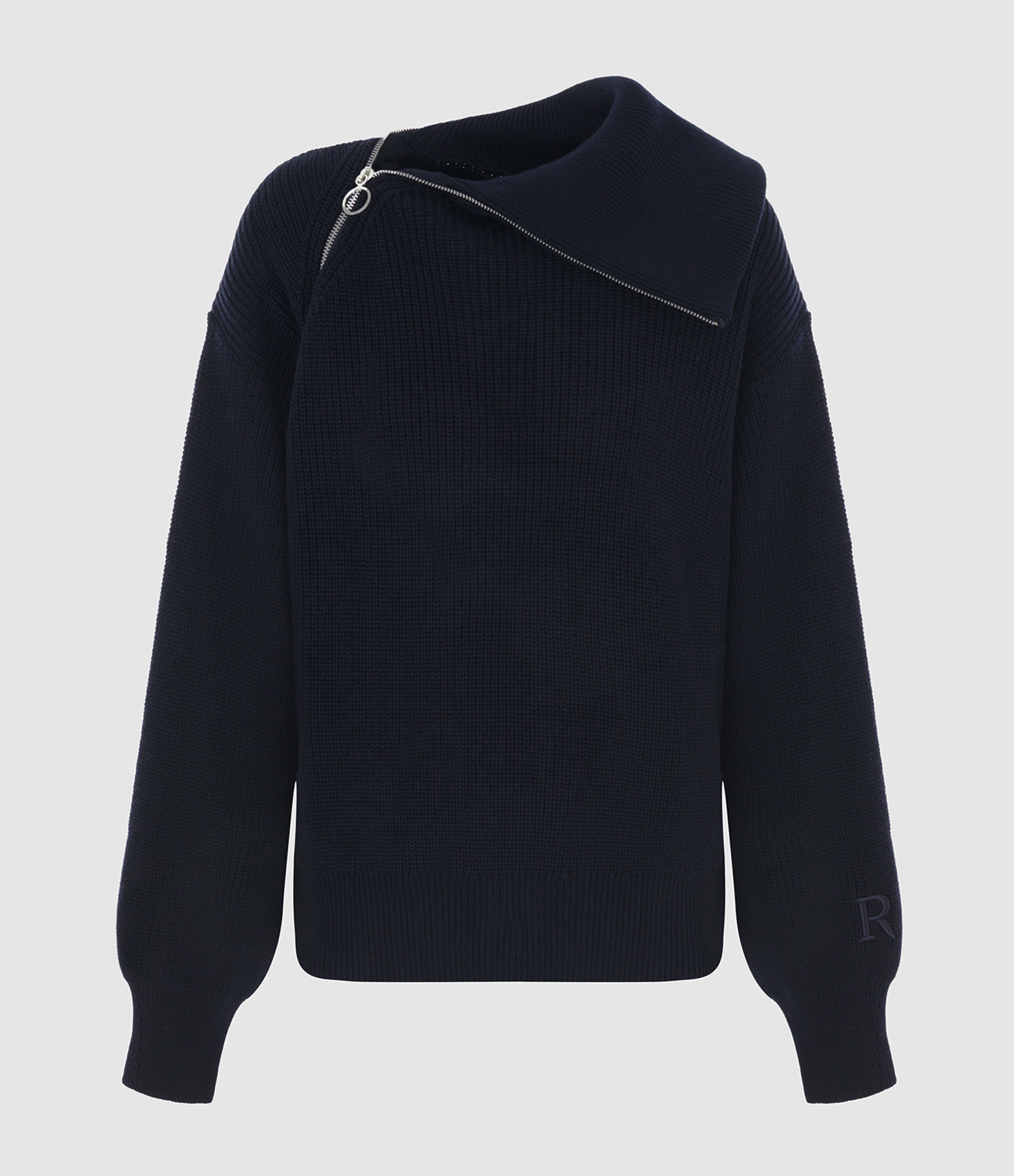 Navy Zip-Up Jumper