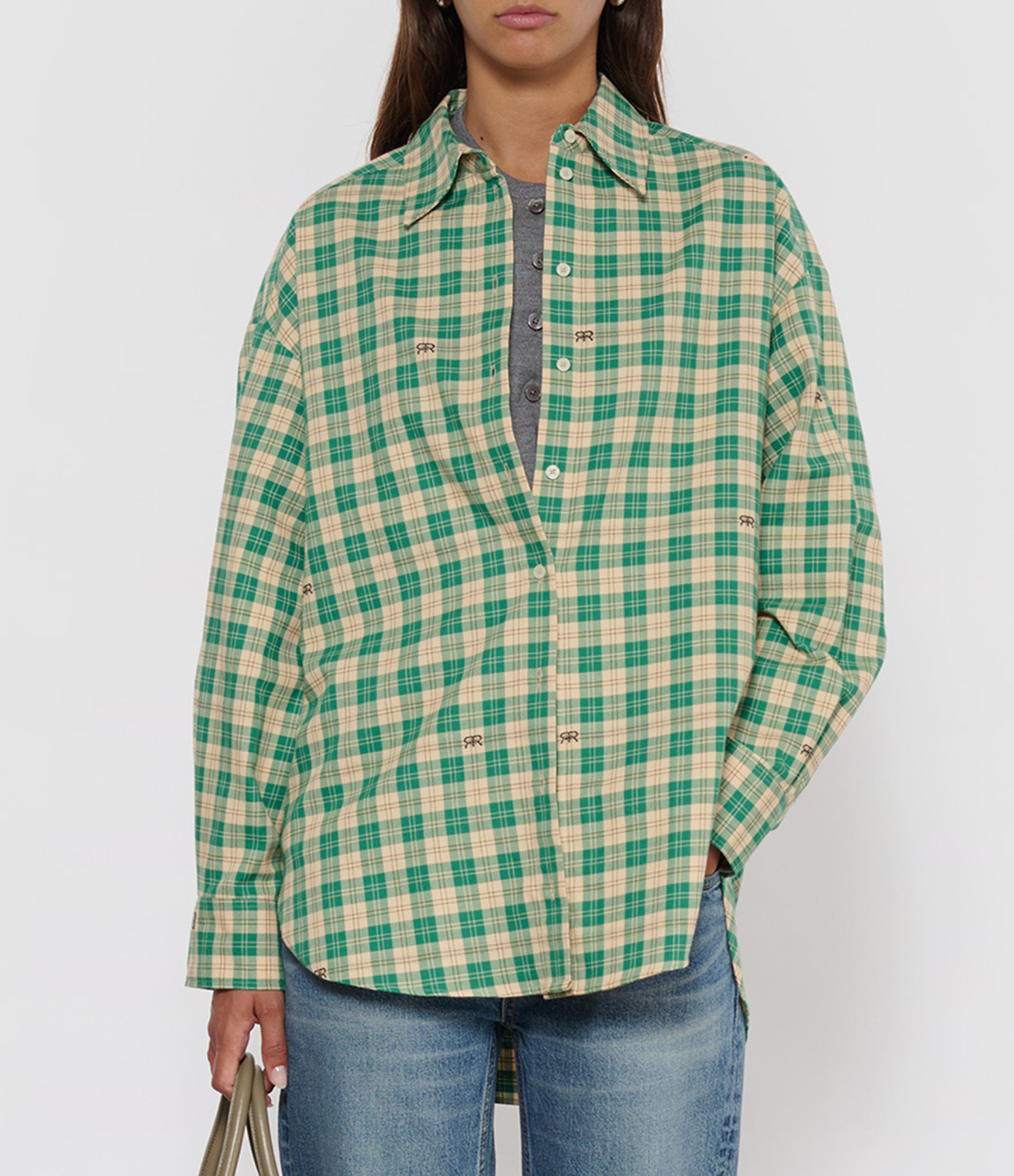 'Again' Shirt in Ecru