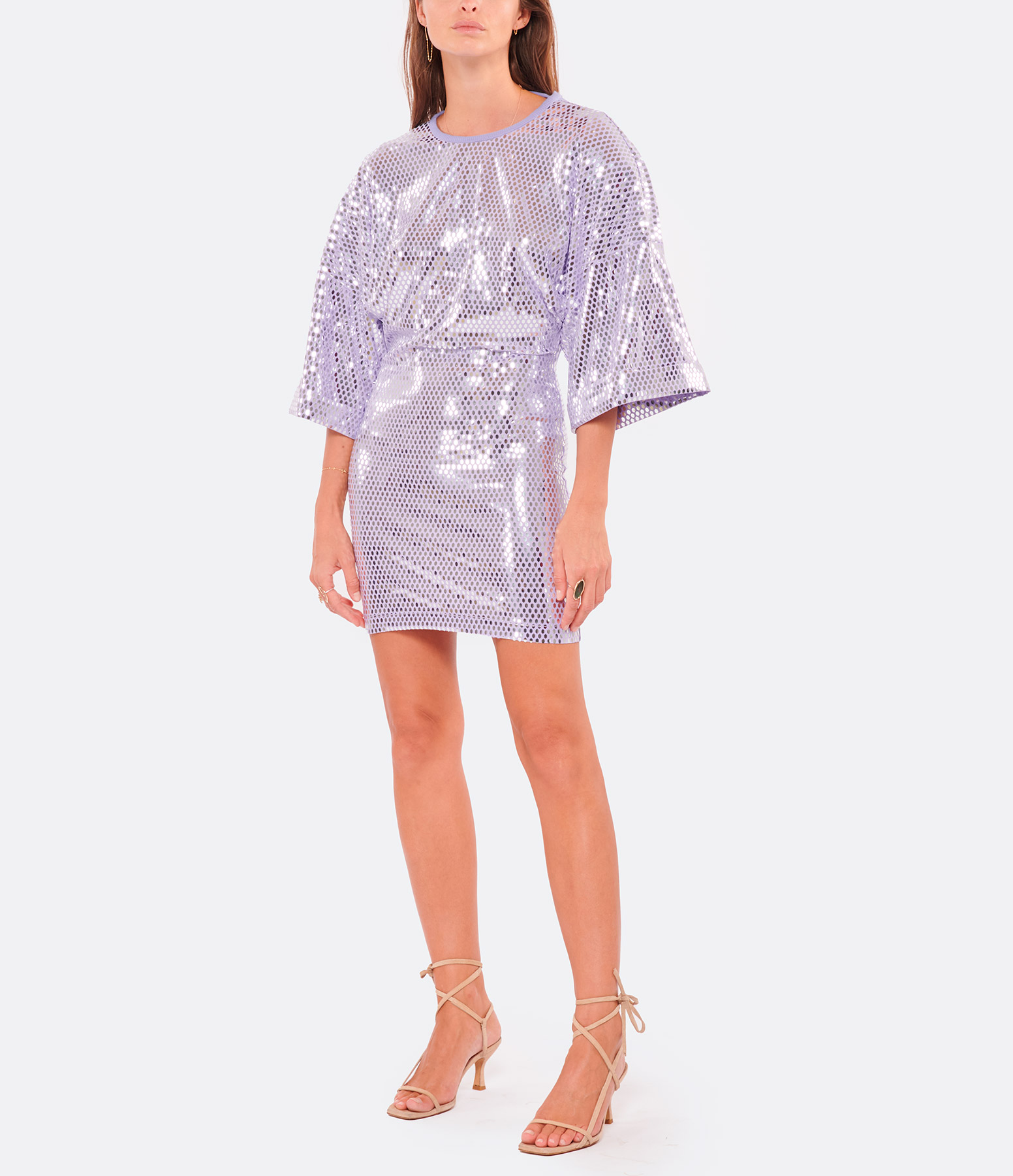 Masine Lavender Sequinned Dress