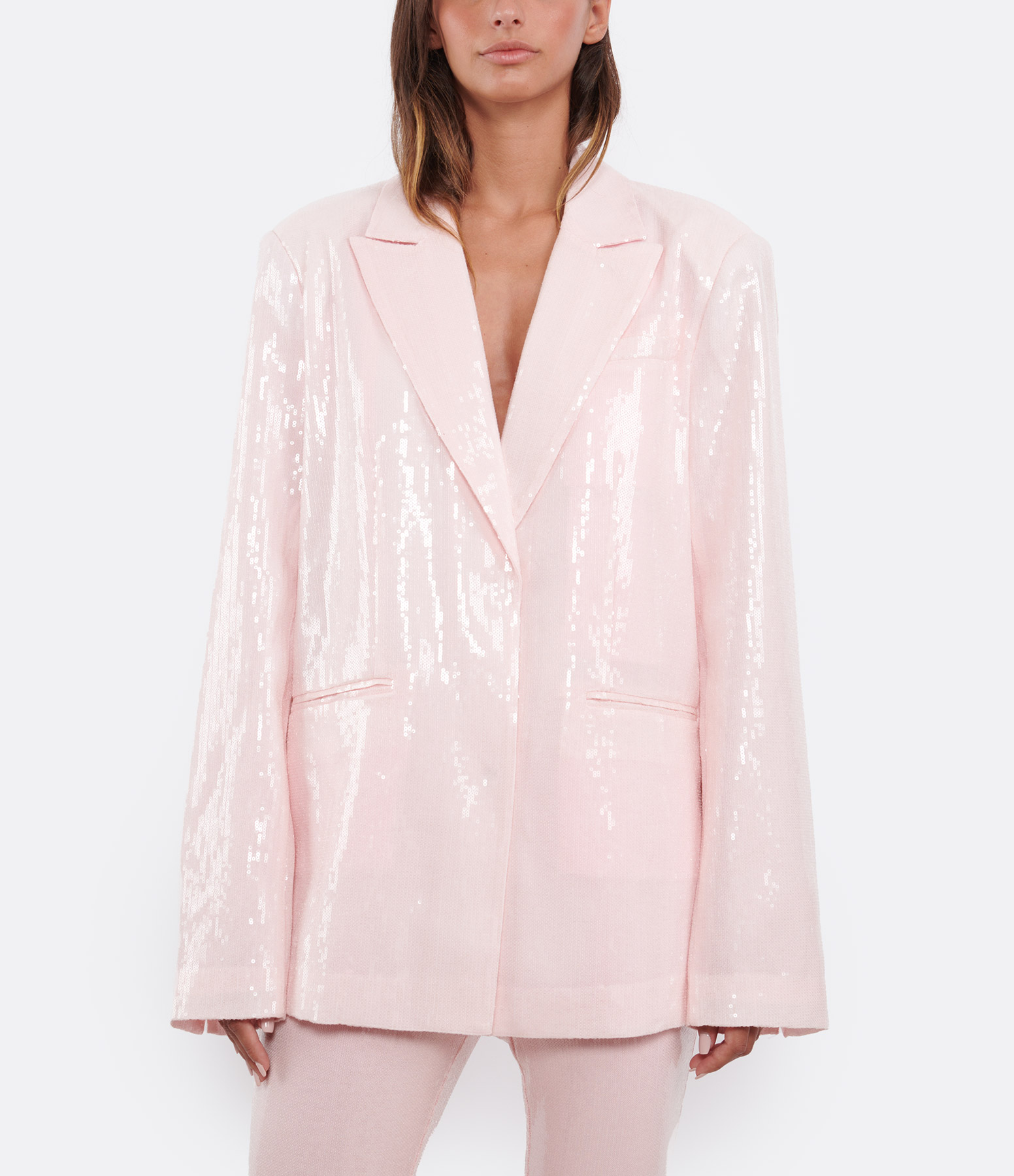 Orchid Pink Sequinned Blazer