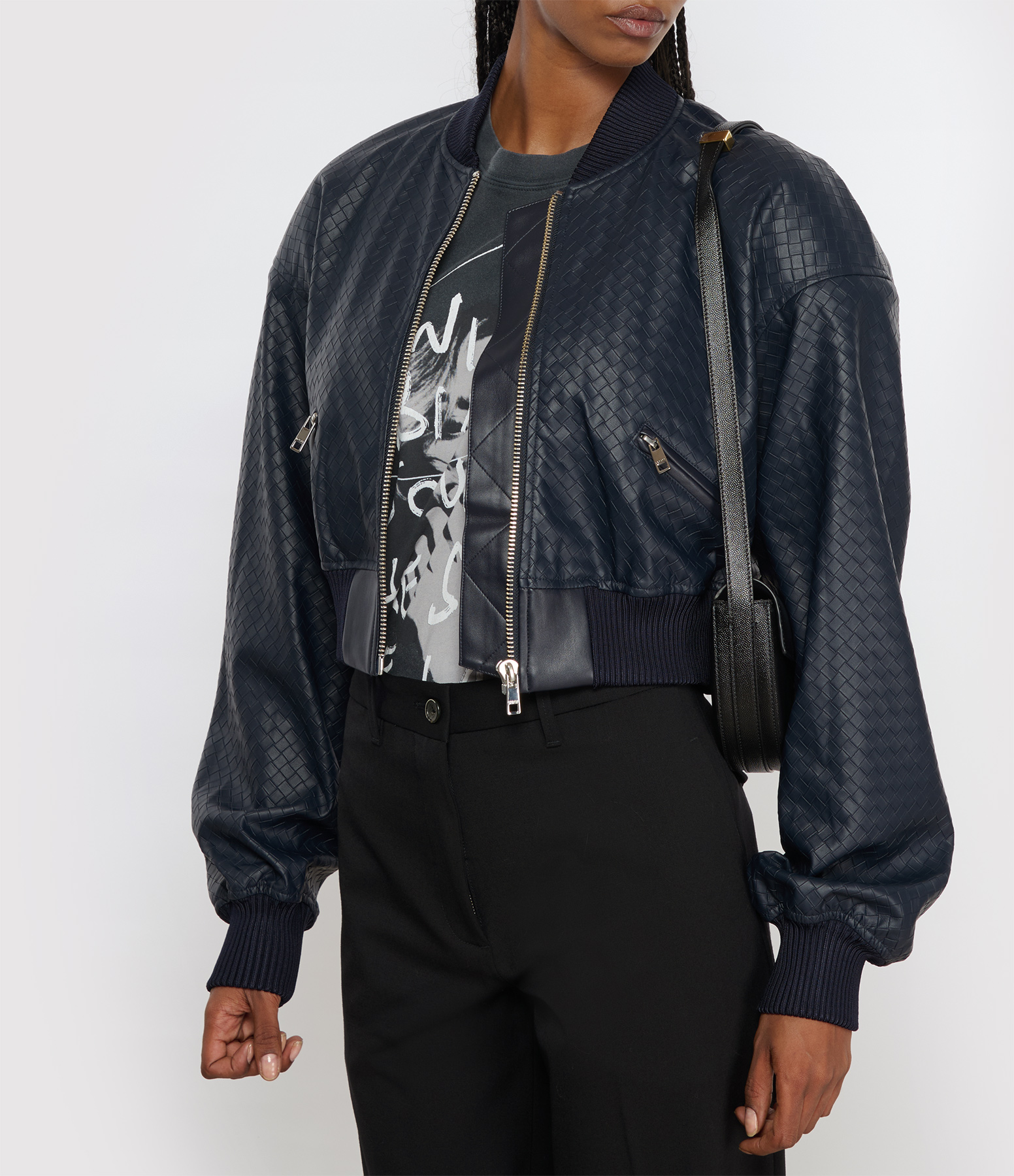 Sky Captain Braided Cropped Jacket