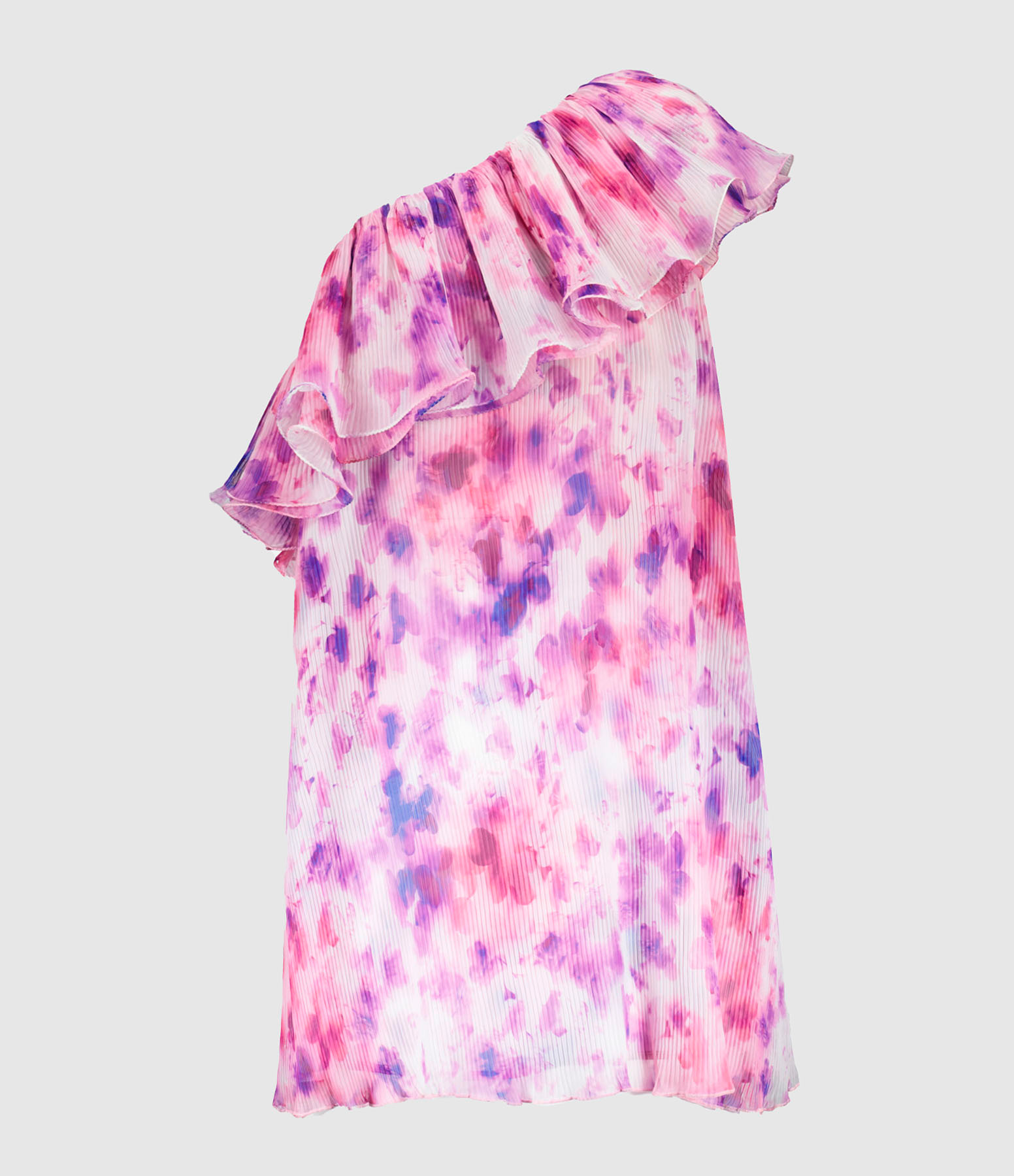 Optic Buttercup Mini Frill Chiffon Dress