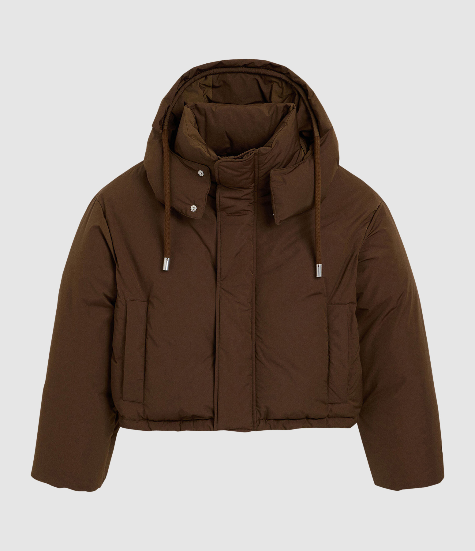 Ami De Coeur Down Jacket in Chocolate Brown