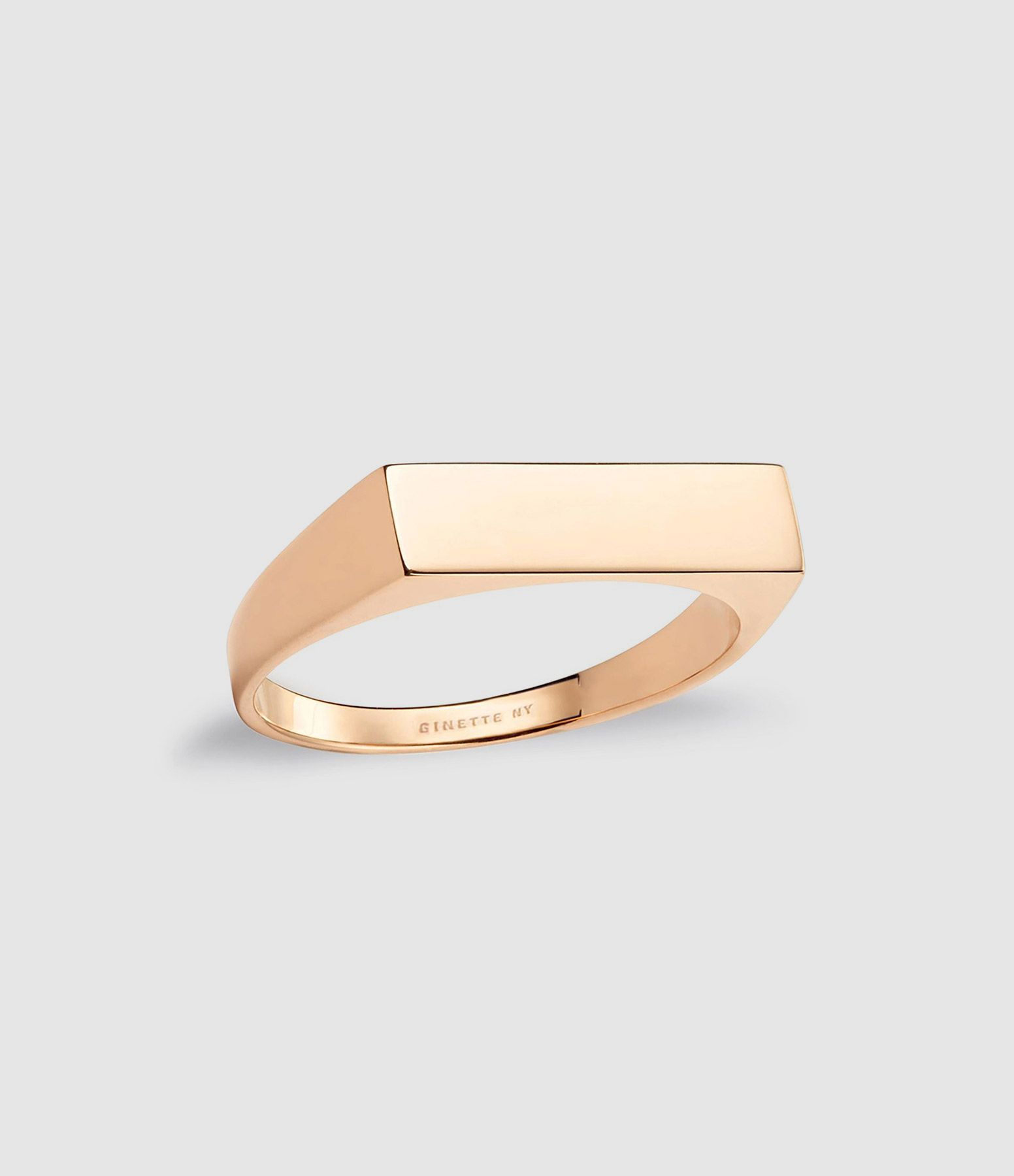 Rose Gold Baguette Ring