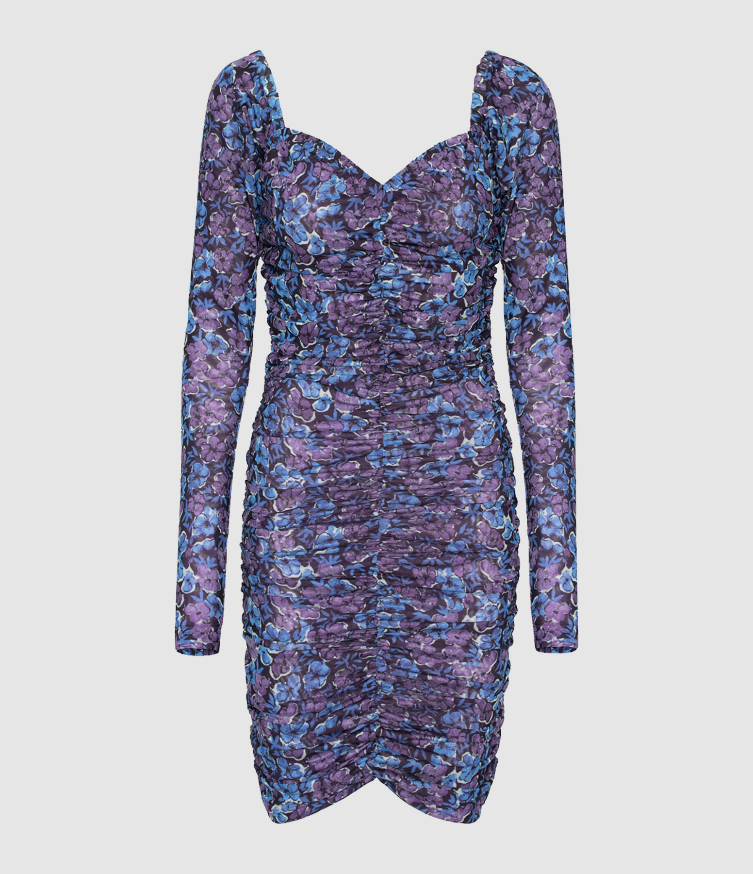Purple Printed Dress