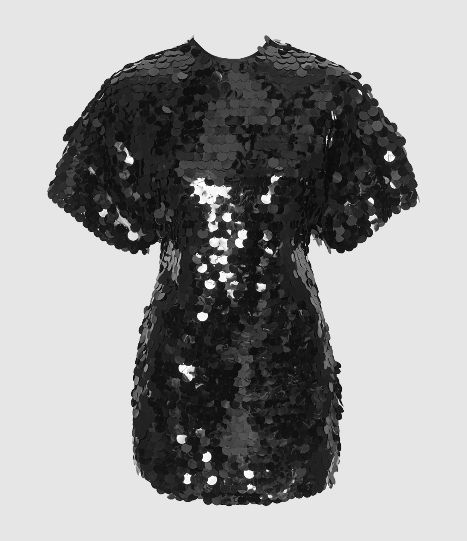 Jasy Silver Sequin Mini Dress