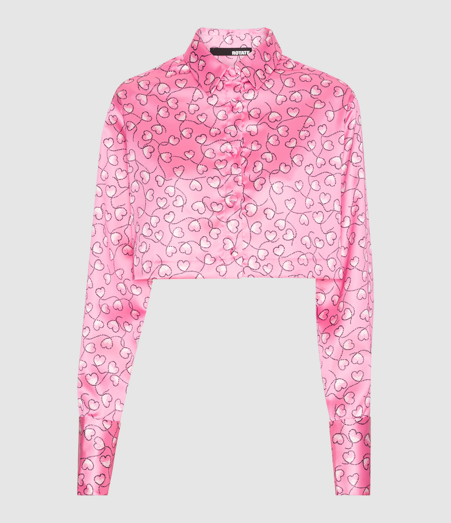 Pink Cropped Shirt
