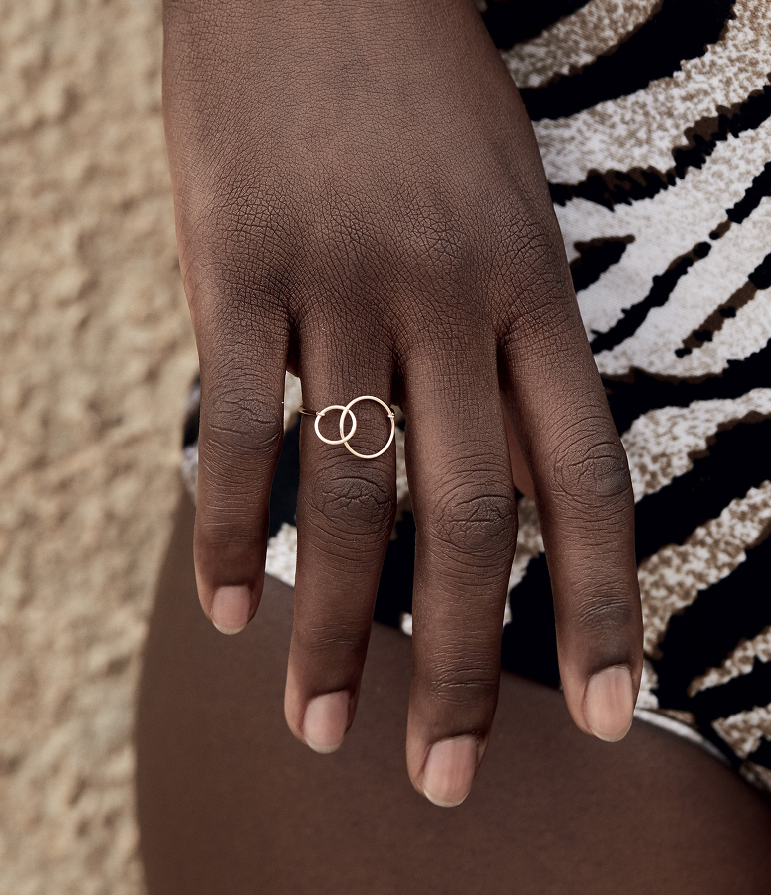 Tiny Fusion Rose Gold Ring