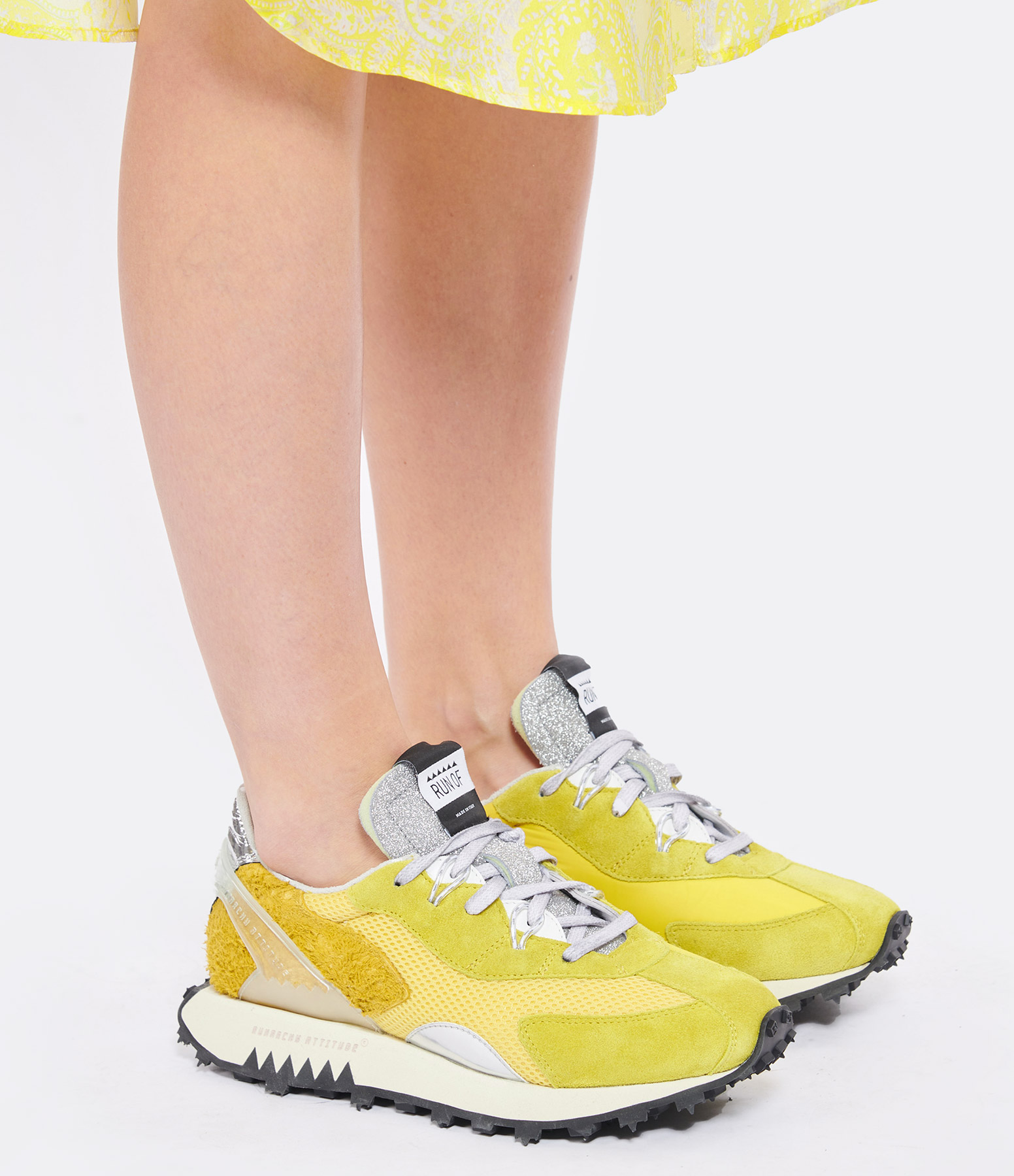 Yellow Suede Witch Trainers