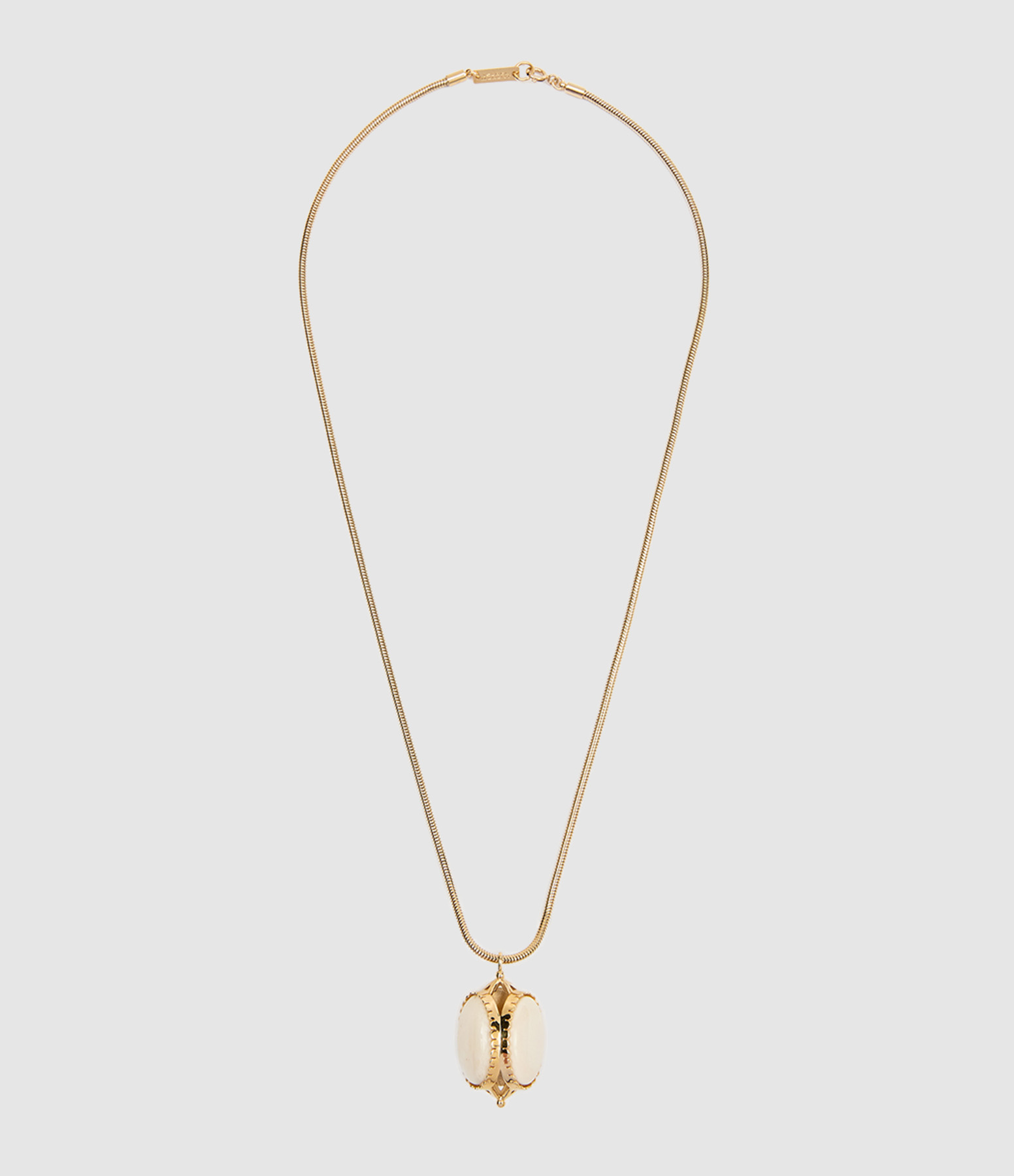 Long Necklace in Ecru
