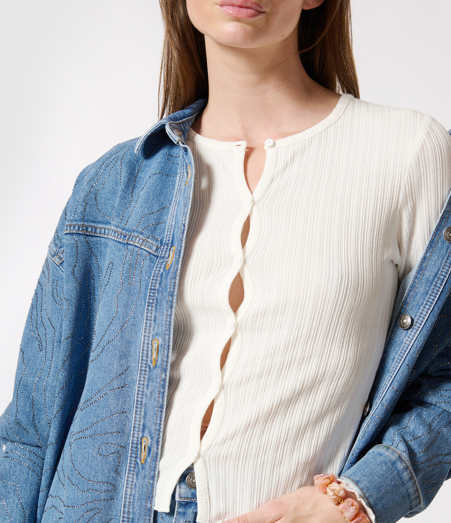 Sajuni White Cardigan