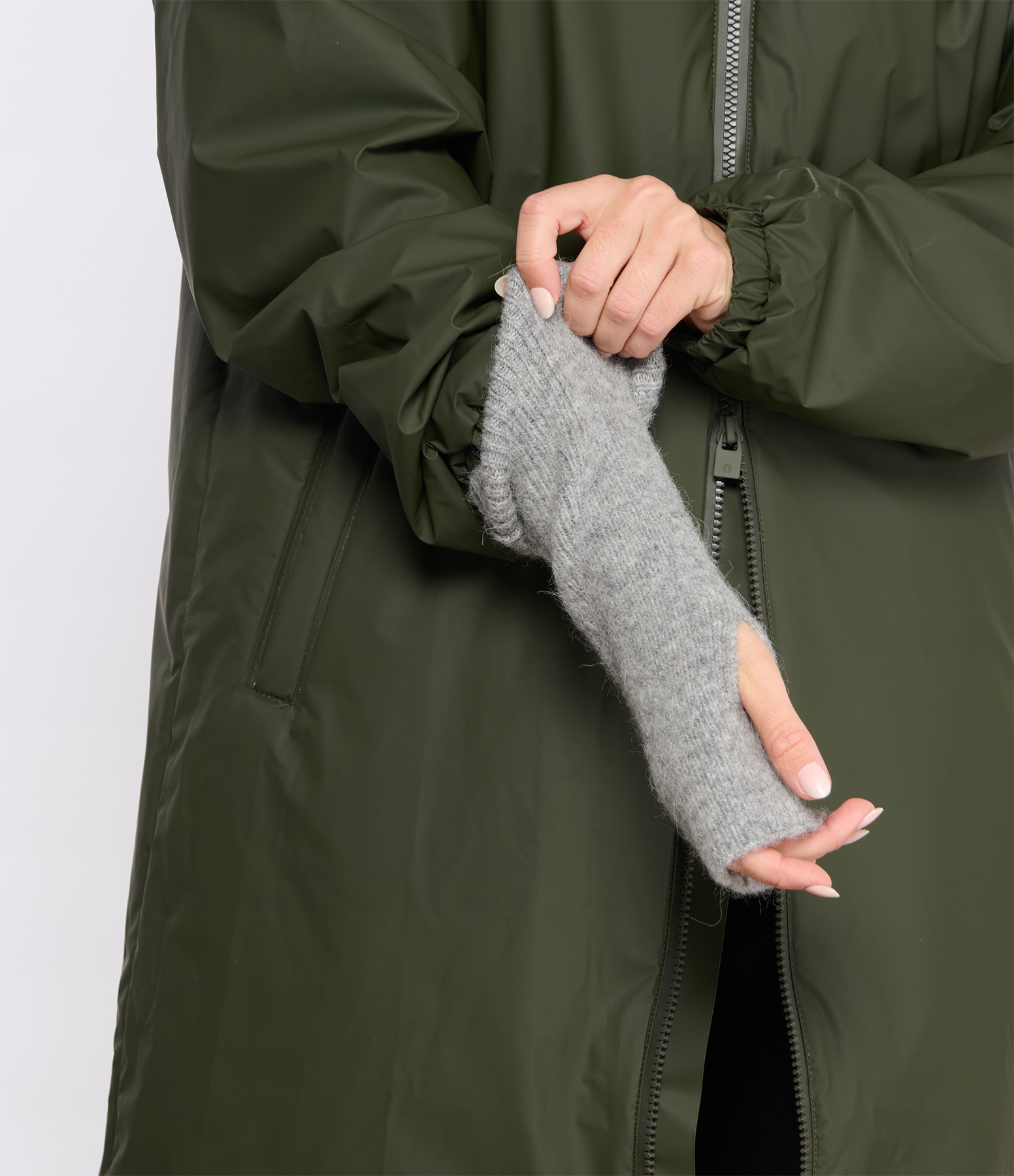 Nor Grey Mel Mittens