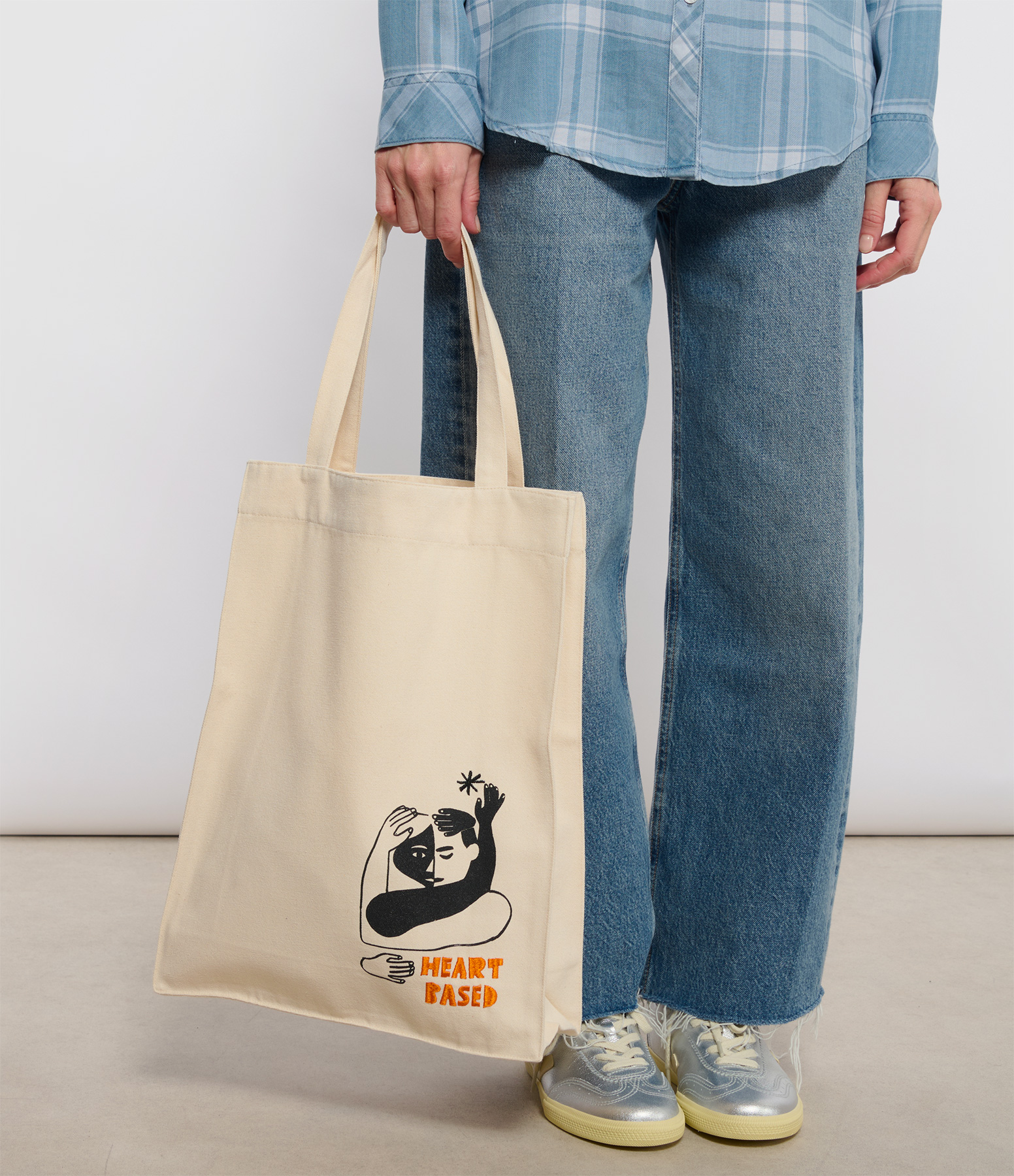 Saheart White Heart Tote Bag