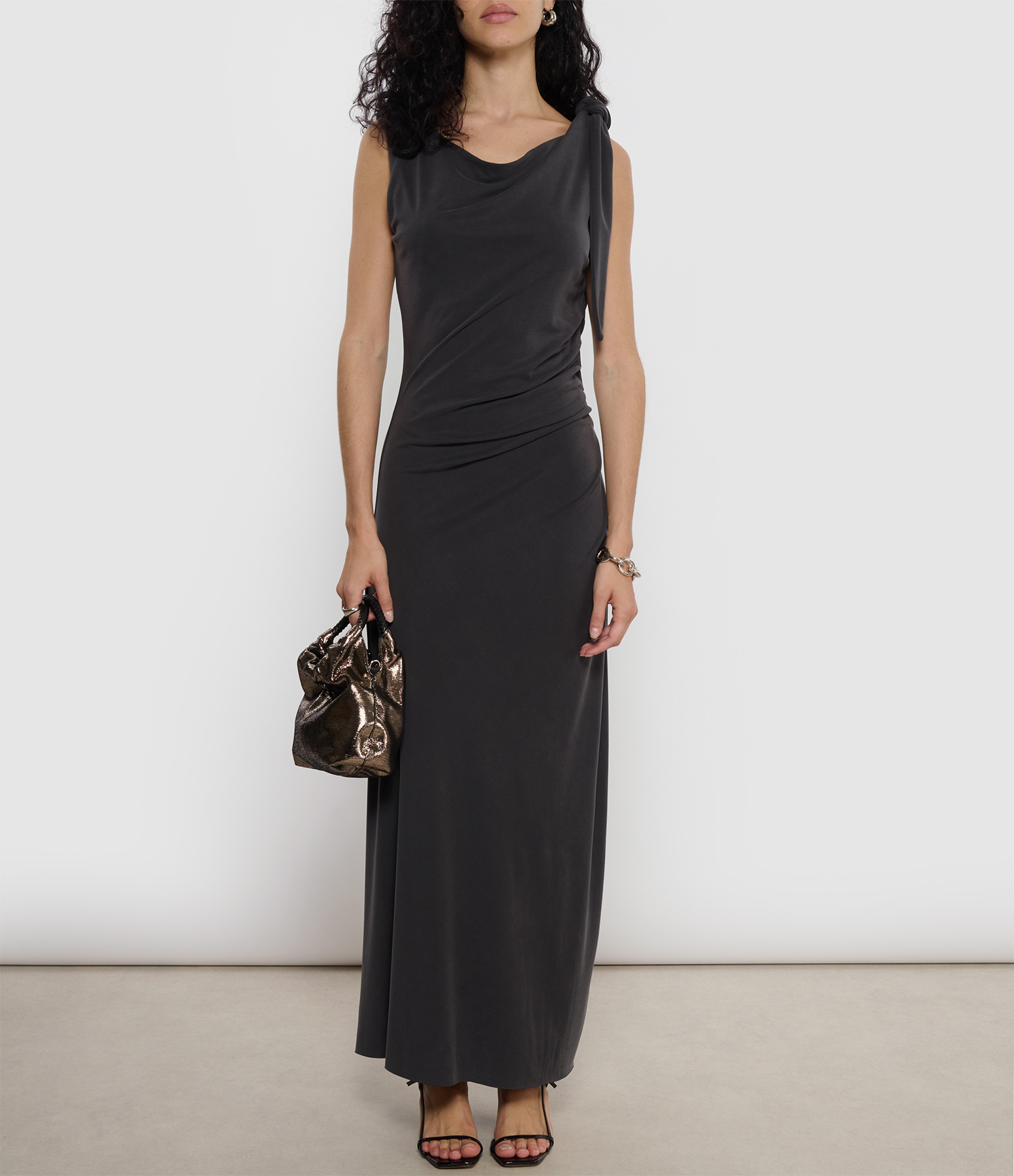 Sasus Black Maxi Dress