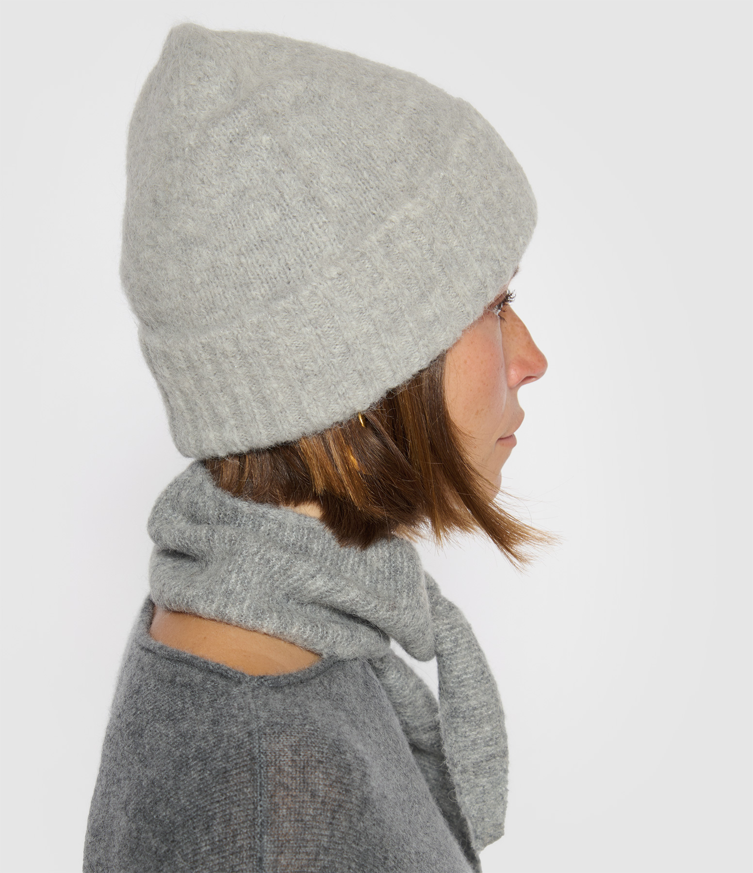 Sajeanne Light Grey Mel Beanie