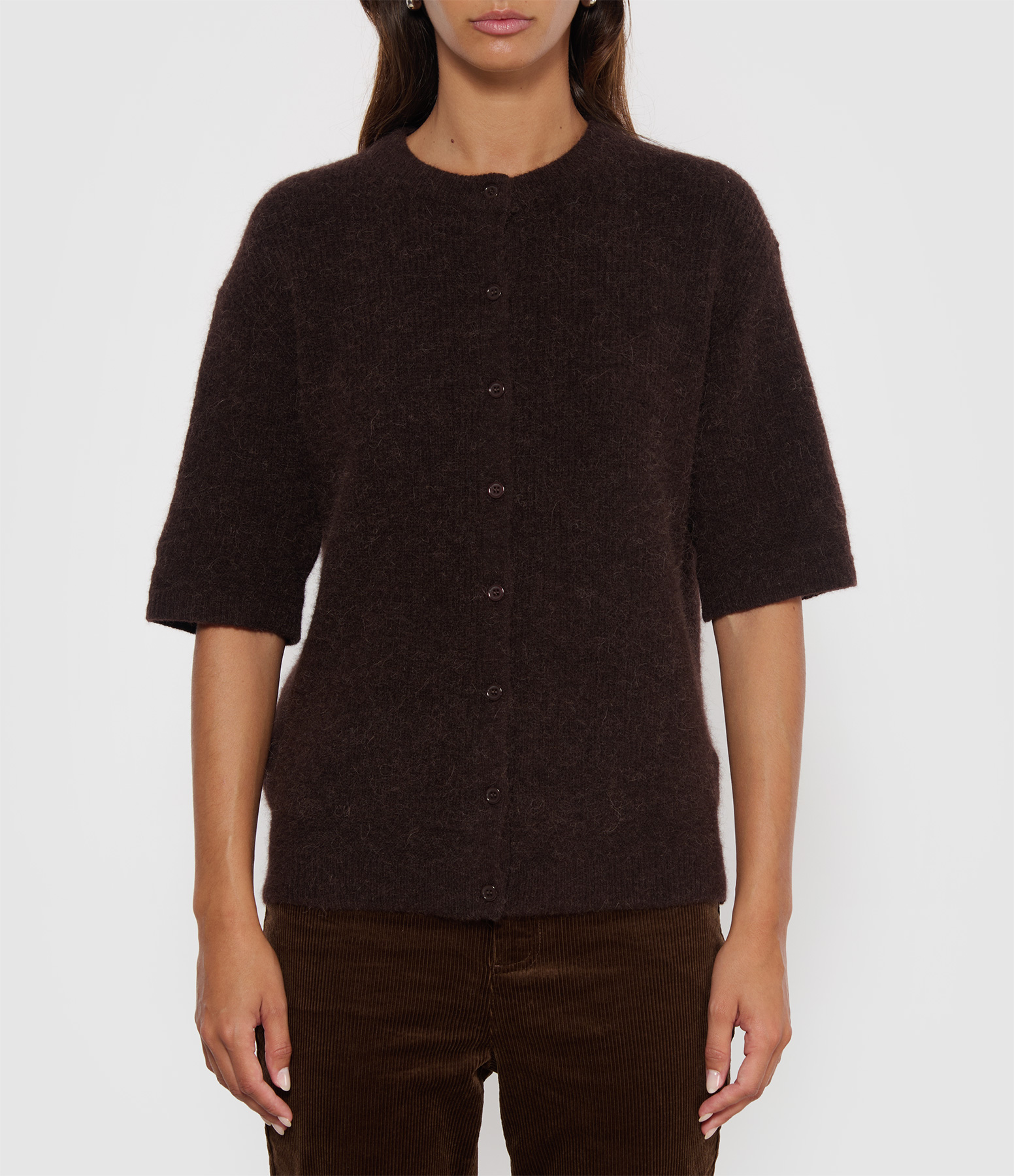 Saanoura Black Coffee Cardigan
