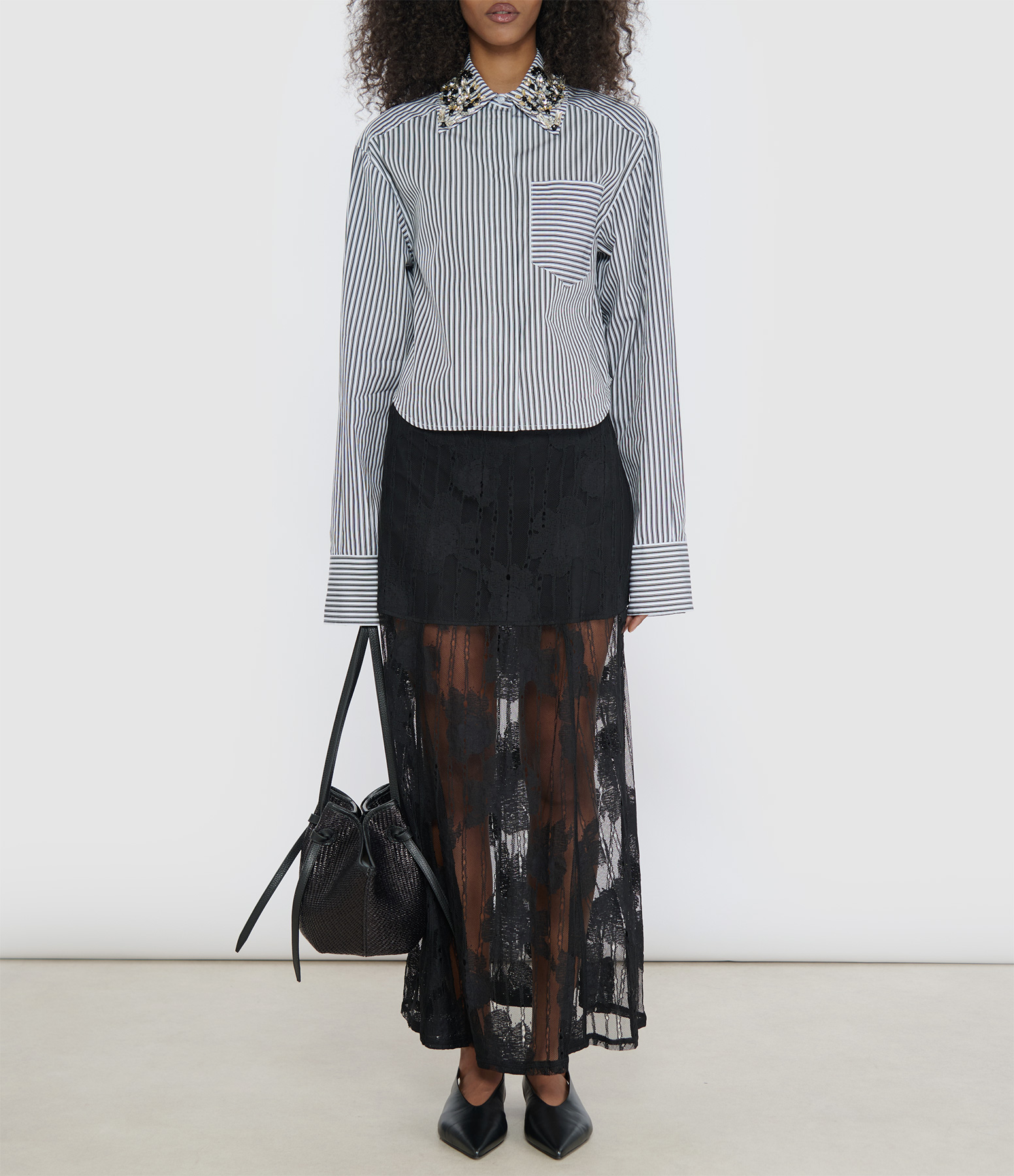 Salumi Black Long Skirt