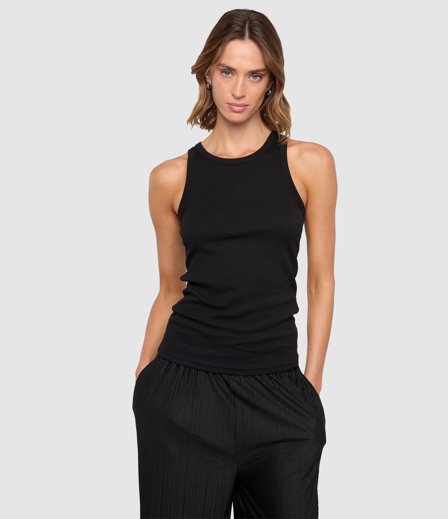 Alexo Black Tank Top