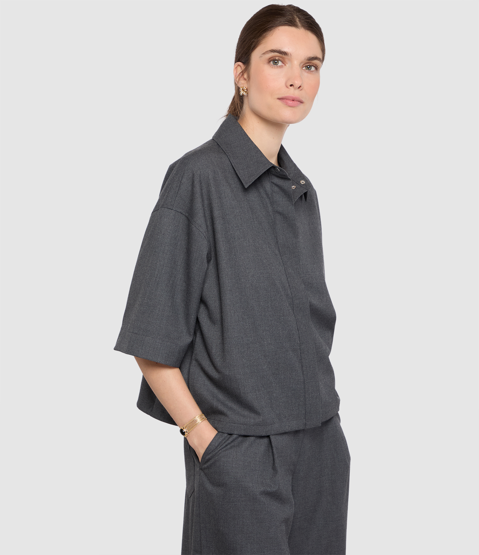 Salulu Shirt in Ombre Blue