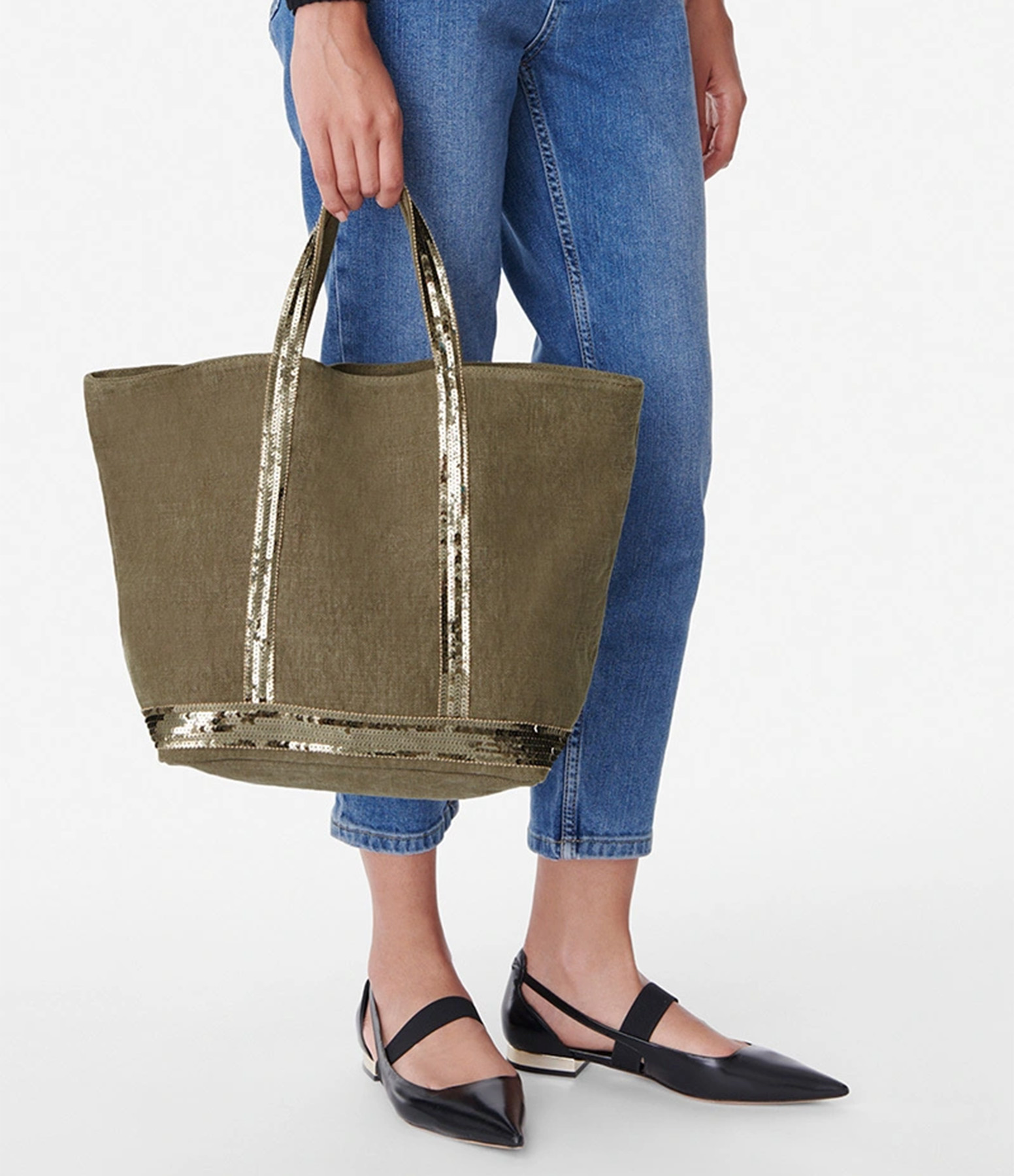 M Lin Khaki Tote Bag