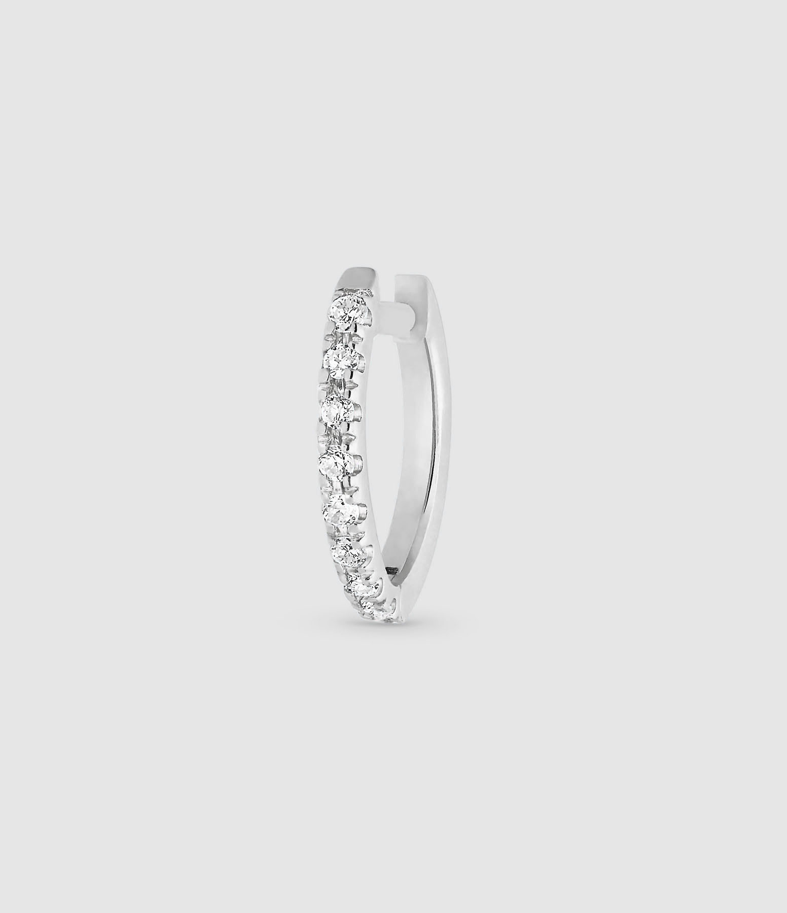 Be Mine Diamond Earring in White Gold (Sold individually)