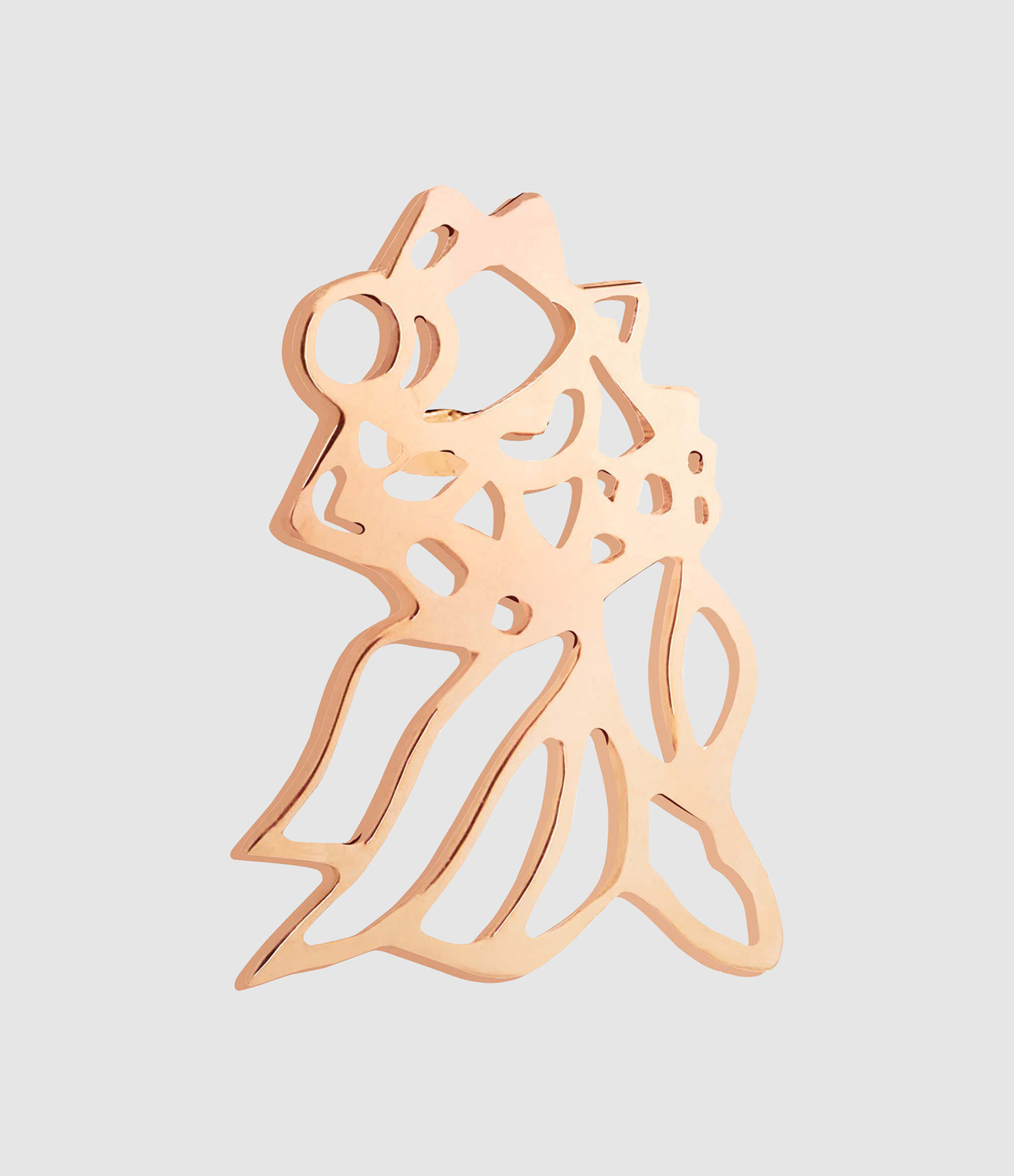 Rose Gold Goldfish Stud Earring (sold individually)