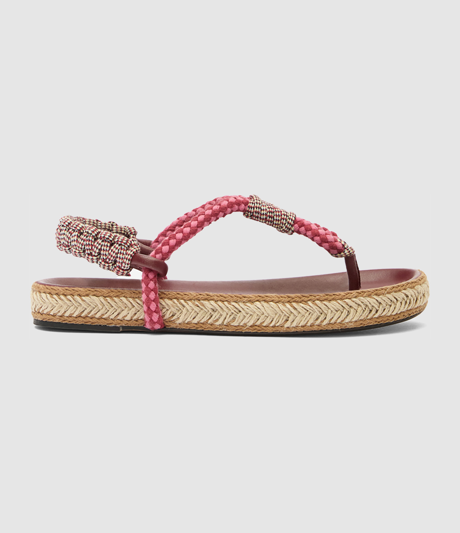 Gypso Multicolour Burgundy Sandals