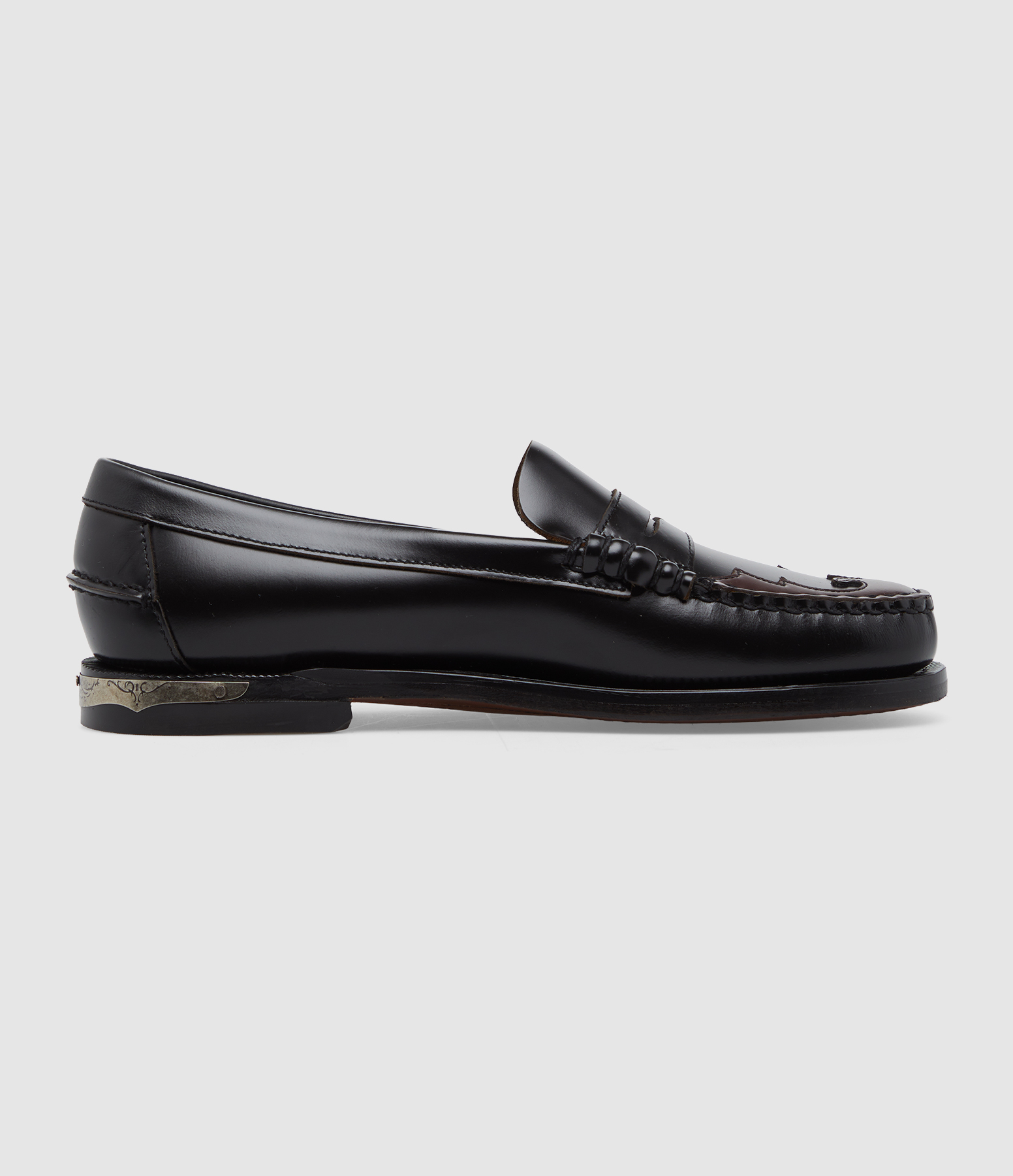 Dan Scarabeo Black Burgundy Loafers