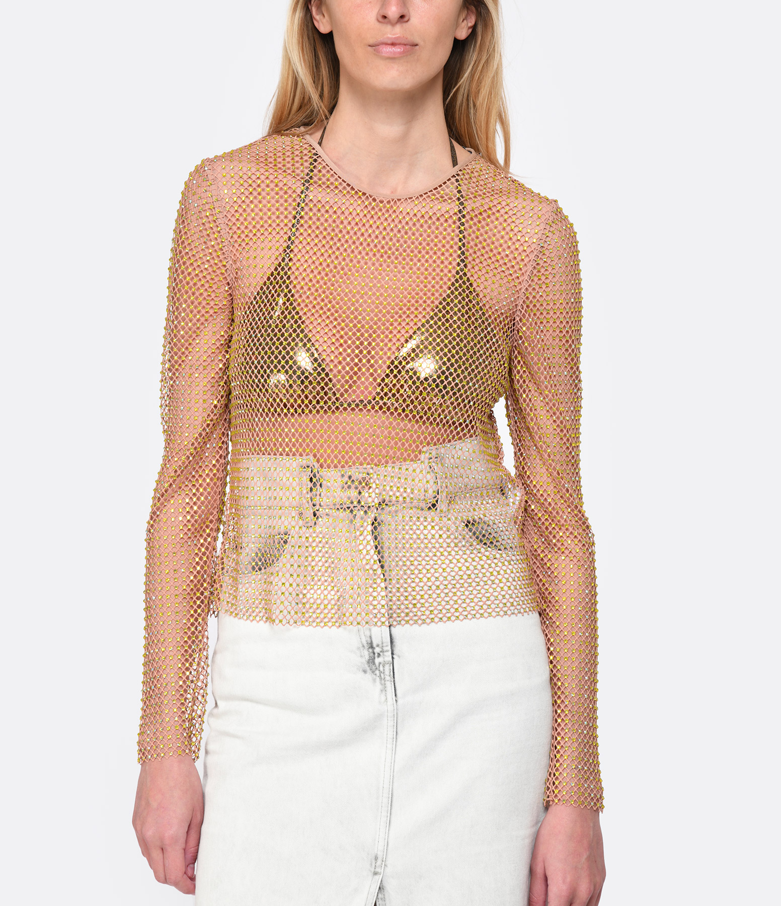 Fauve Fishnet Top Hotfix