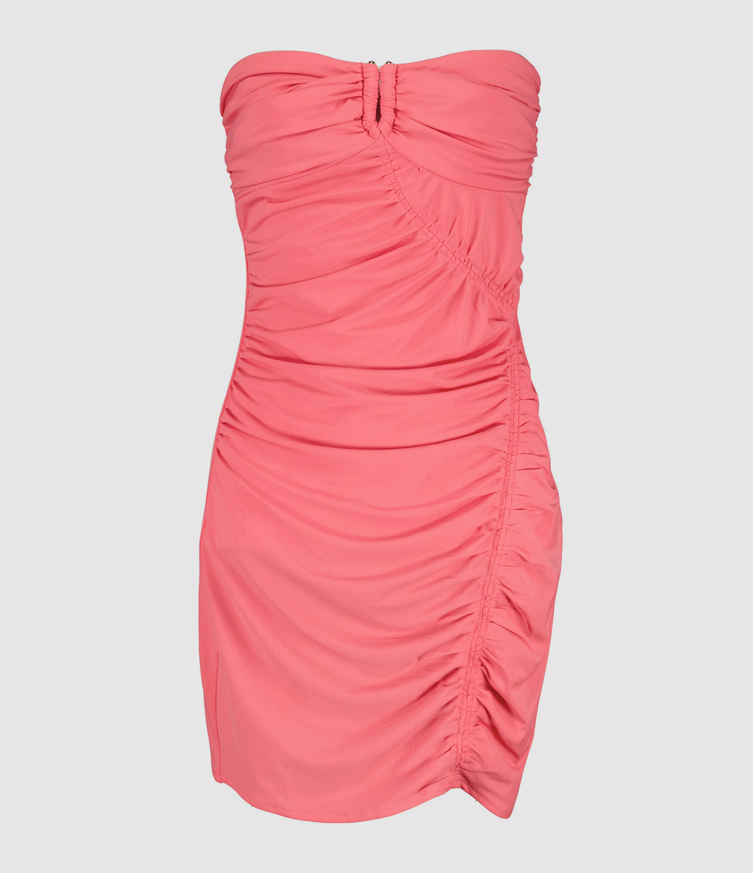 Pink Mini Strapless Dress