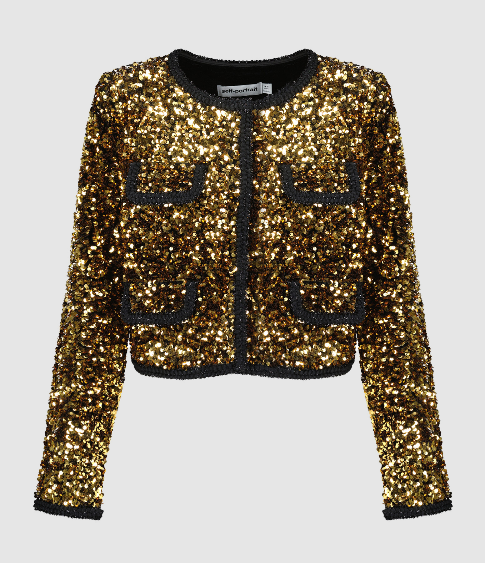 Short Gold Sequinned Jacket
