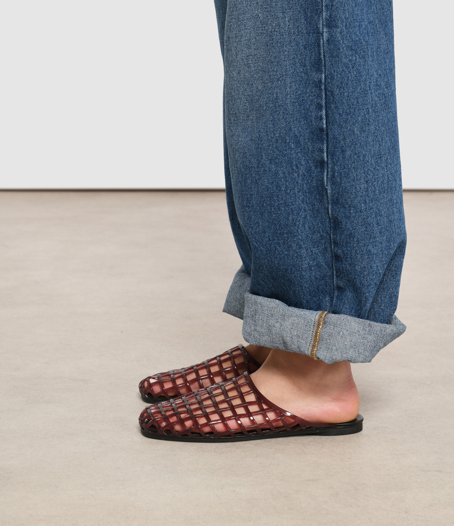 Jacey Mules in Aubergine