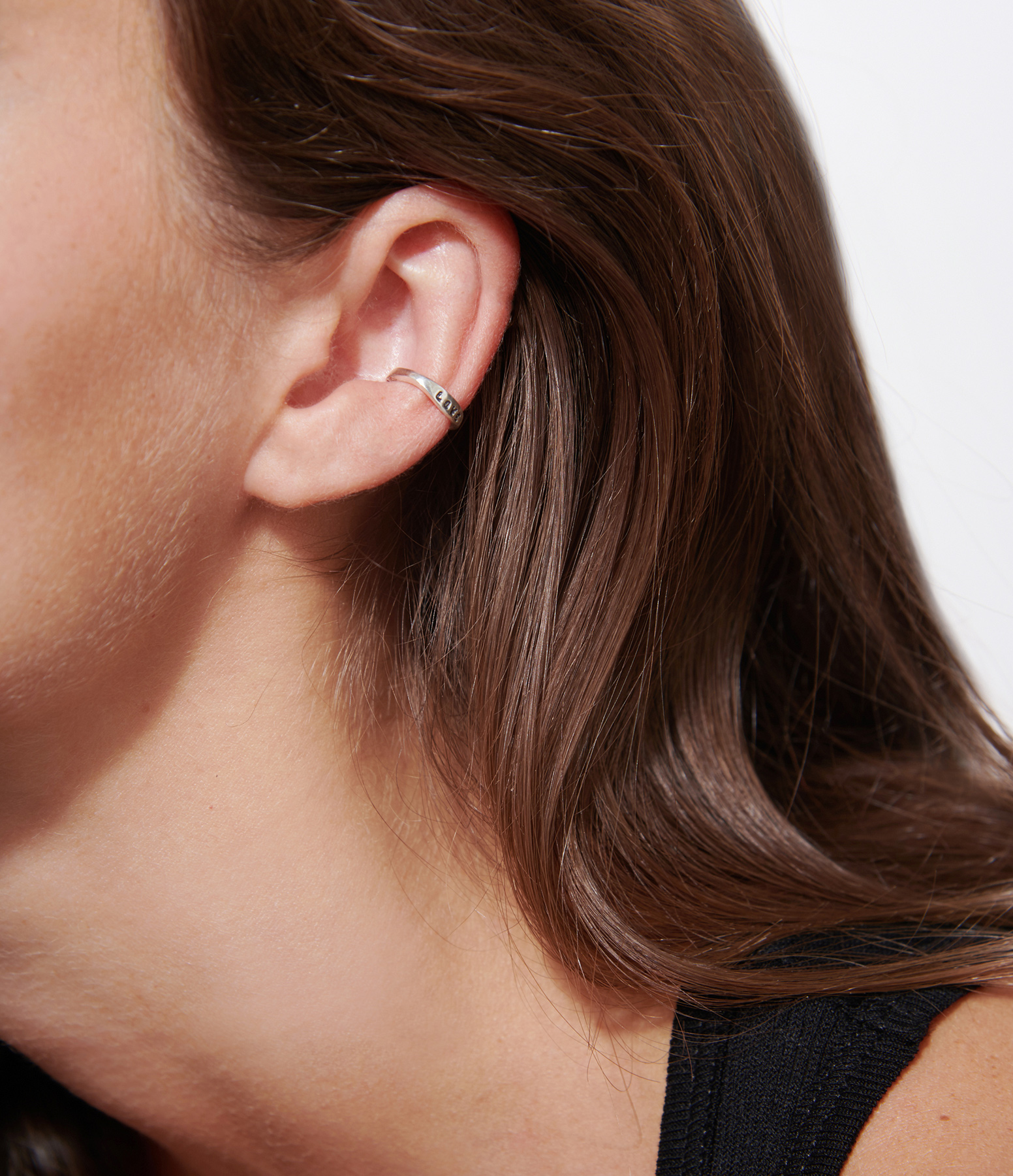 Silver 'Love' Earring