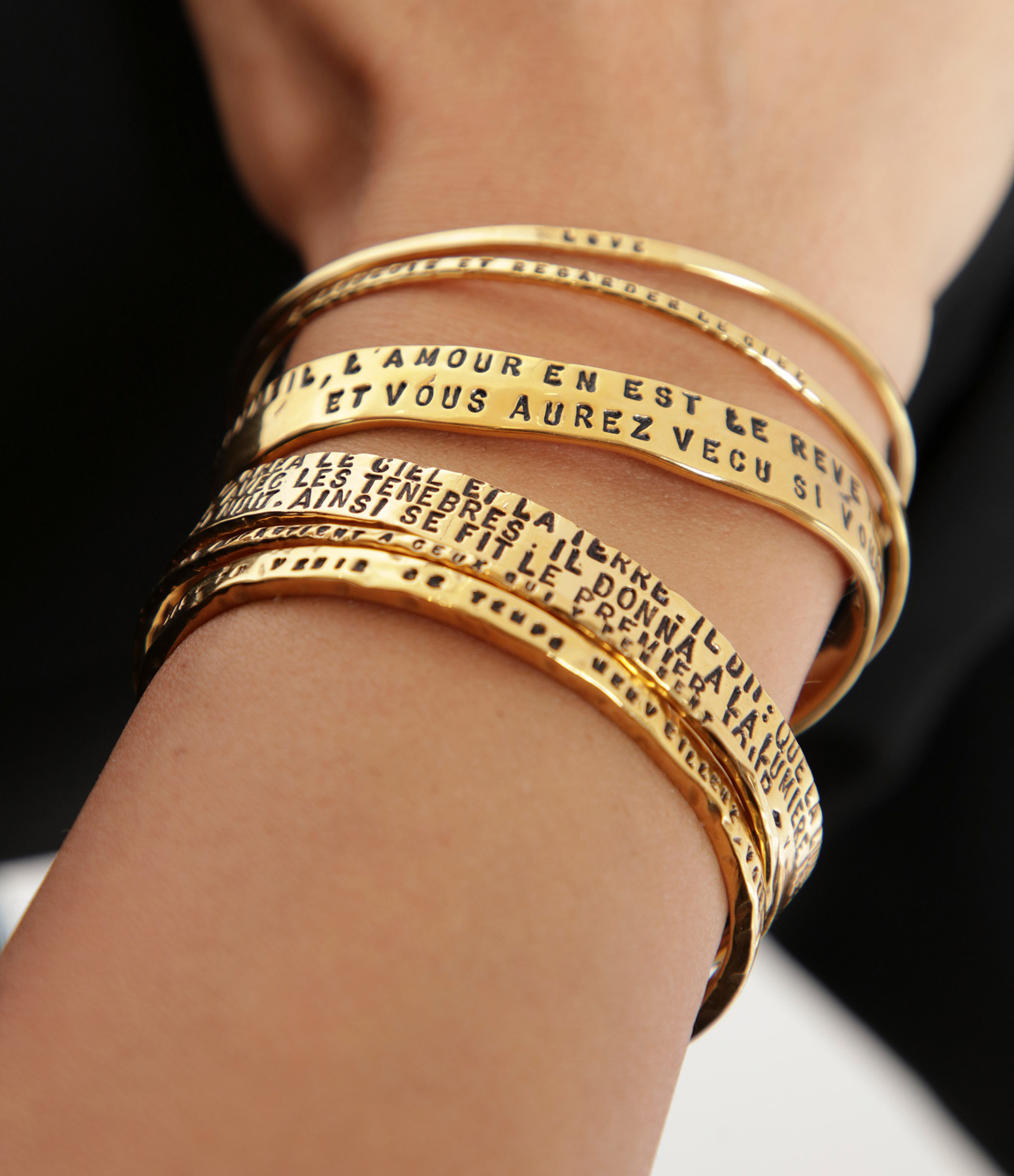 Vermeil 'Jonc Bonheur' Bracelet