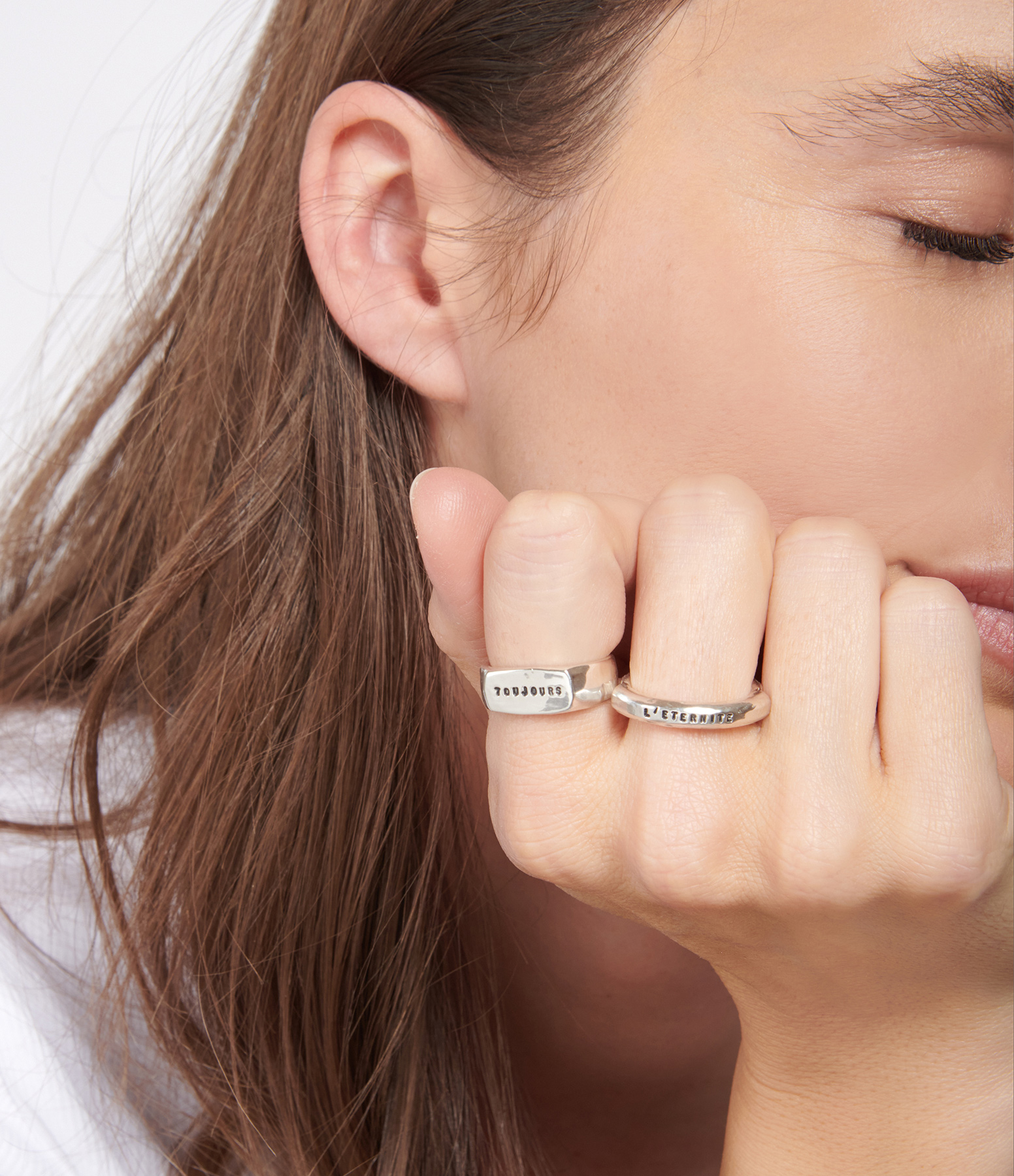 'L'éternité' Silver Ring