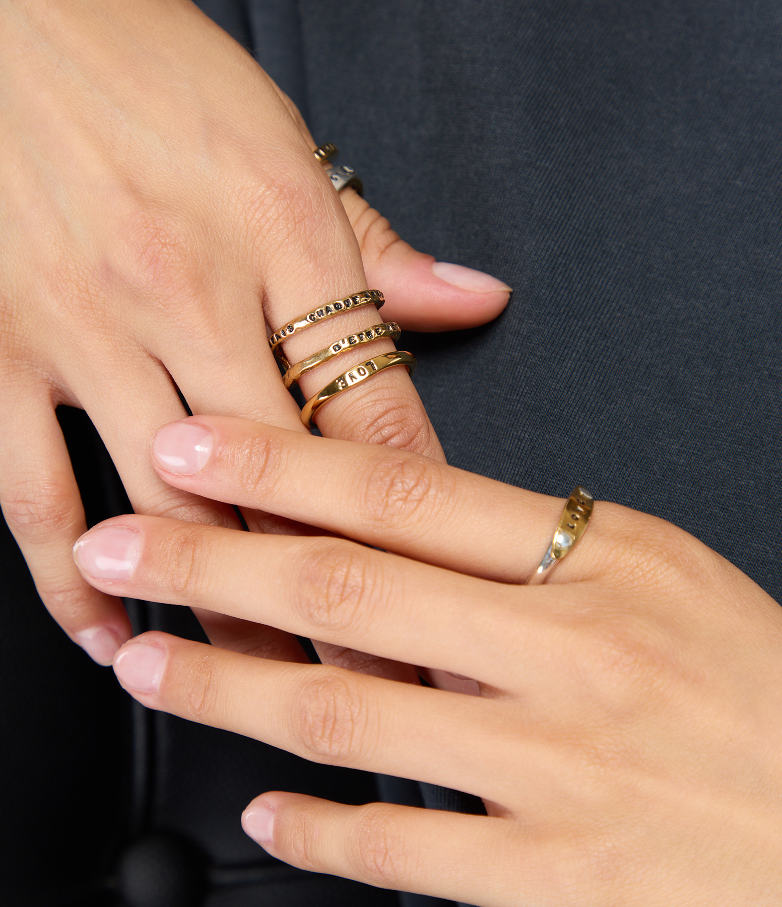 Vermeil 'Sit' Ring