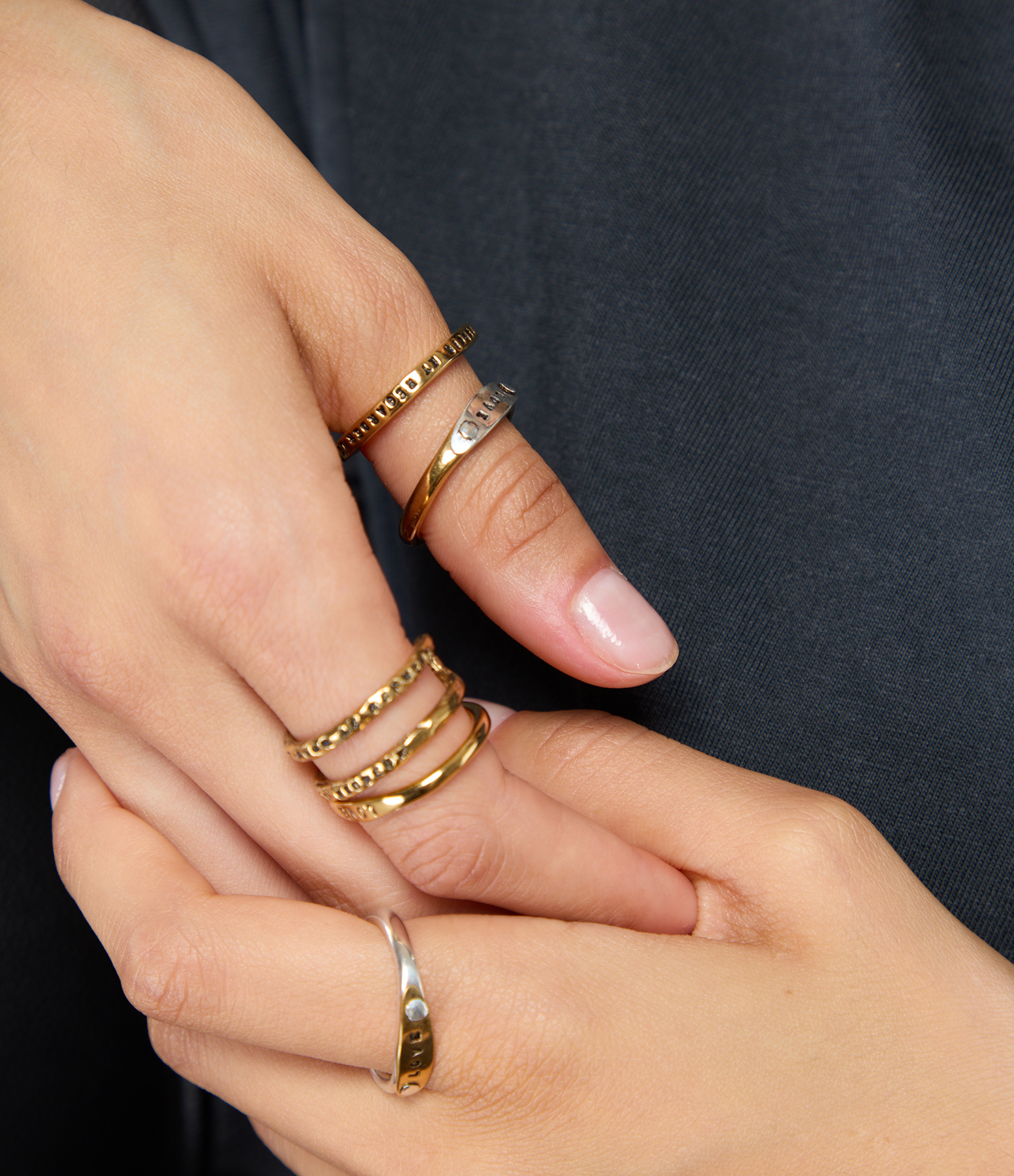 Le Serment Vermeil Link Ring