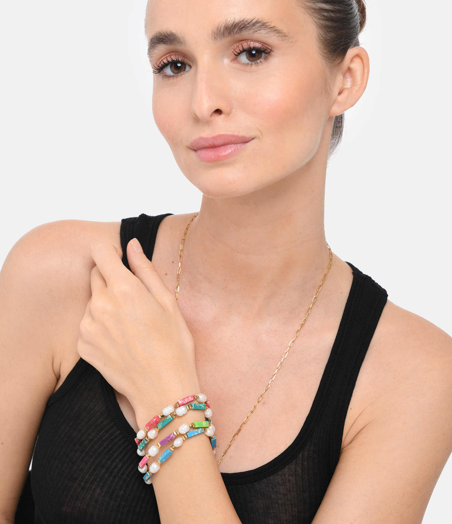 Kami Green and Gold Bracelet