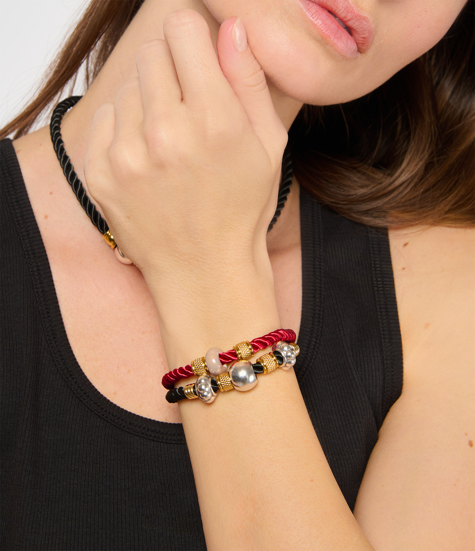 Bronx Black Cord Bracelet
