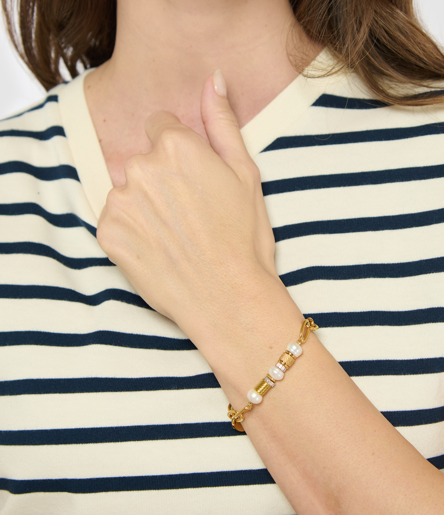 Romia Gold Mother-of-Pearl Bracelet