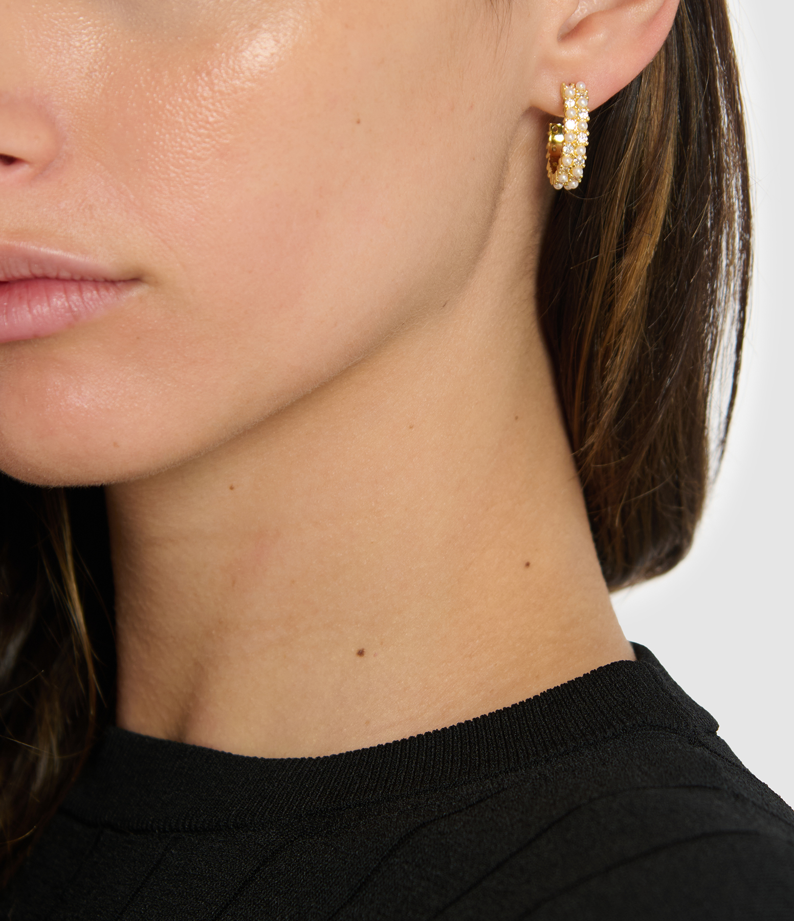 Ilios Gold Mother-of-Pearl Earrings