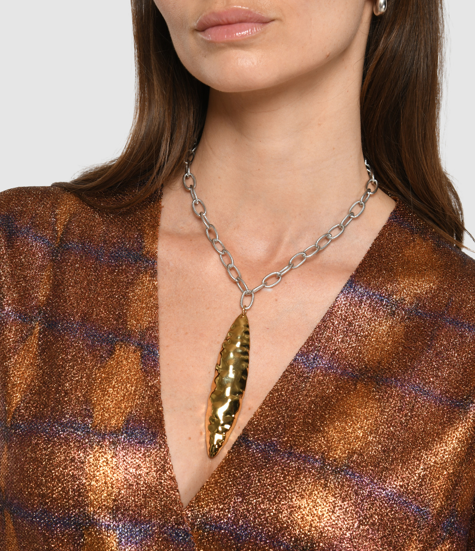 Gold-Plated Silver Totem Necklace