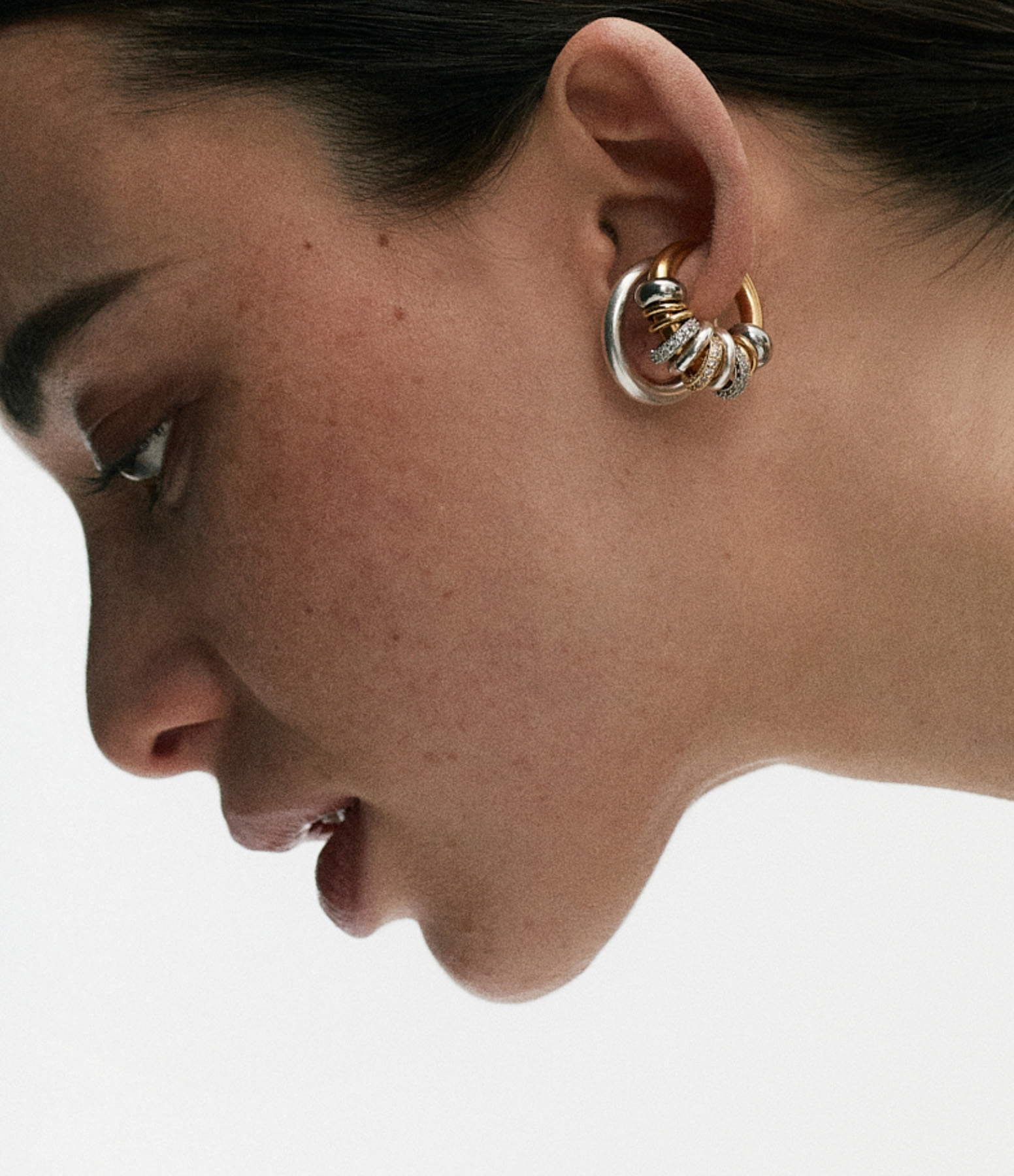 Shiny Eyelet Earring