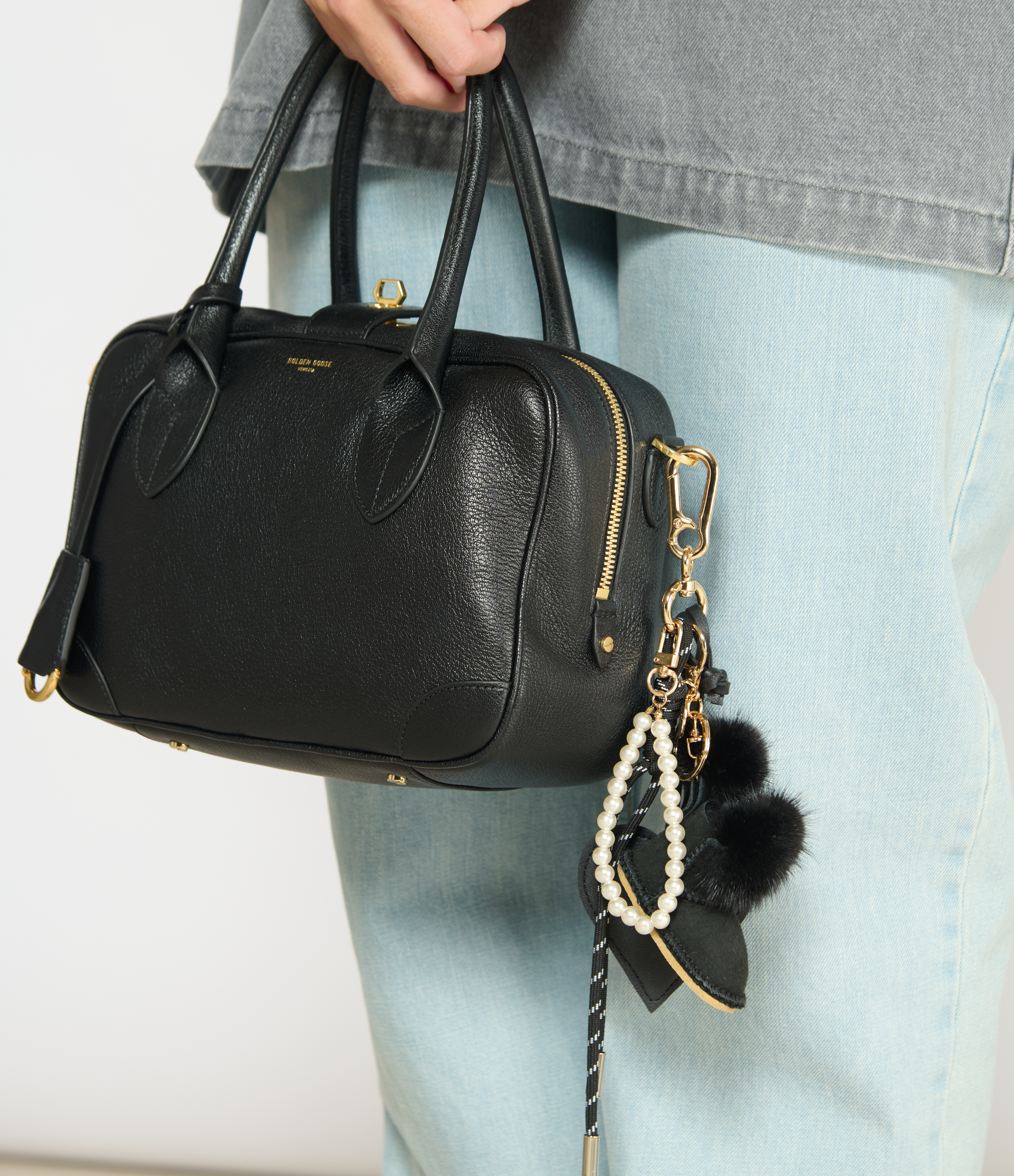 Black Boot Bag Charm #70