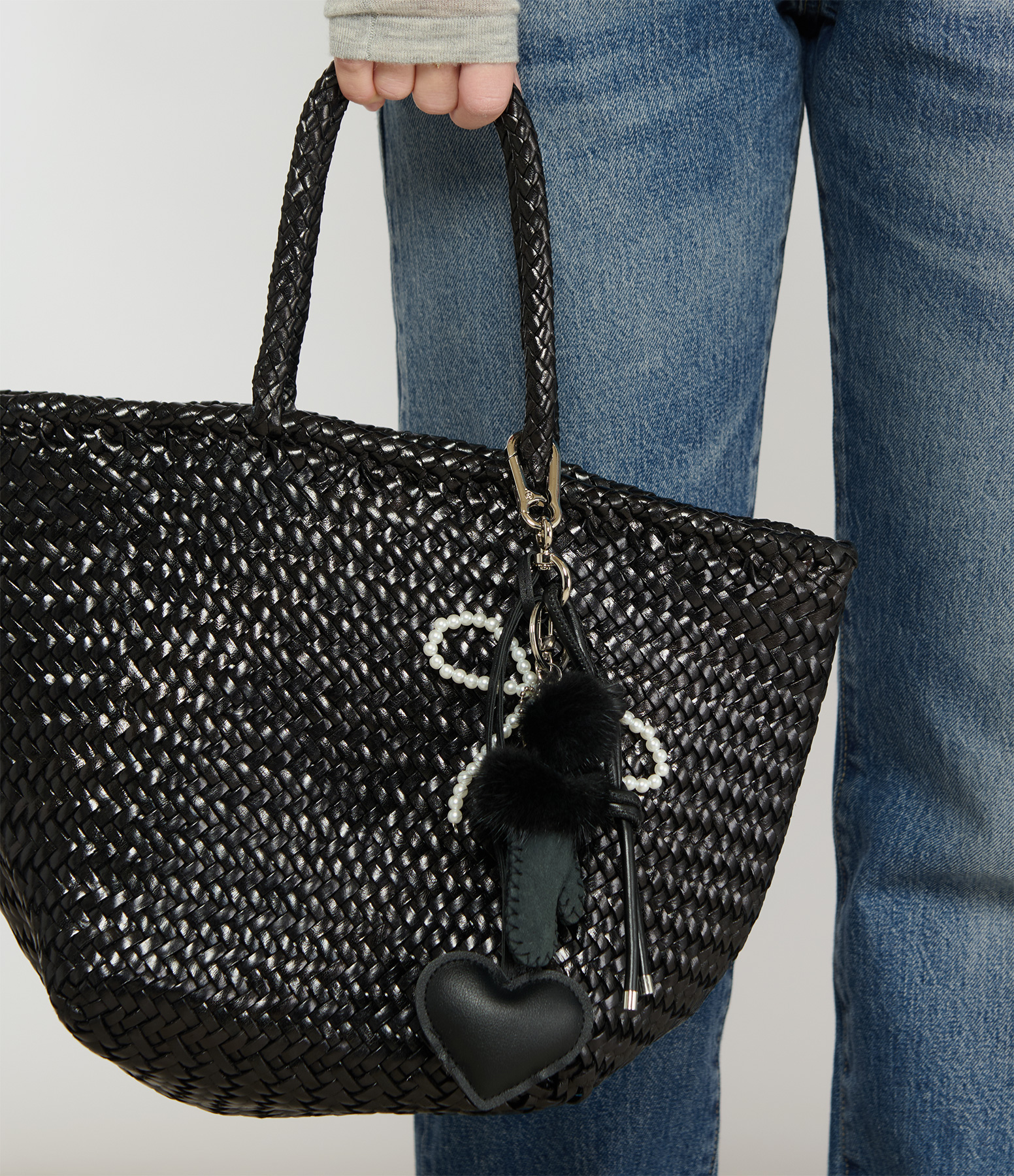 Black Mittens Bag Charm #71