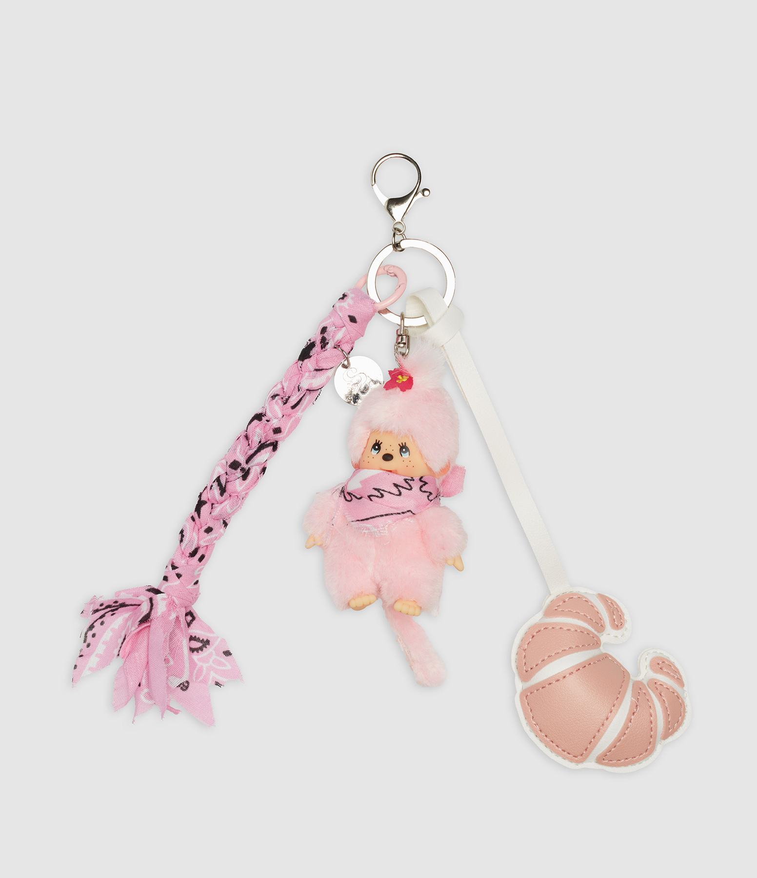 Kiki Bandana Pink Bag Charm #87