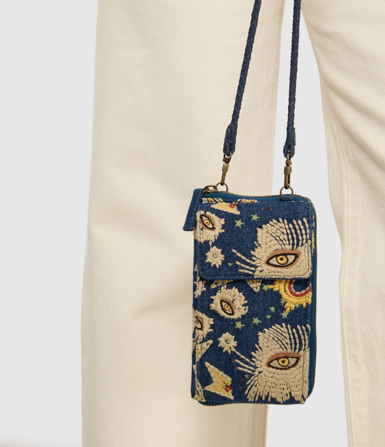 Meghan Cosmic Denim Phone Holder