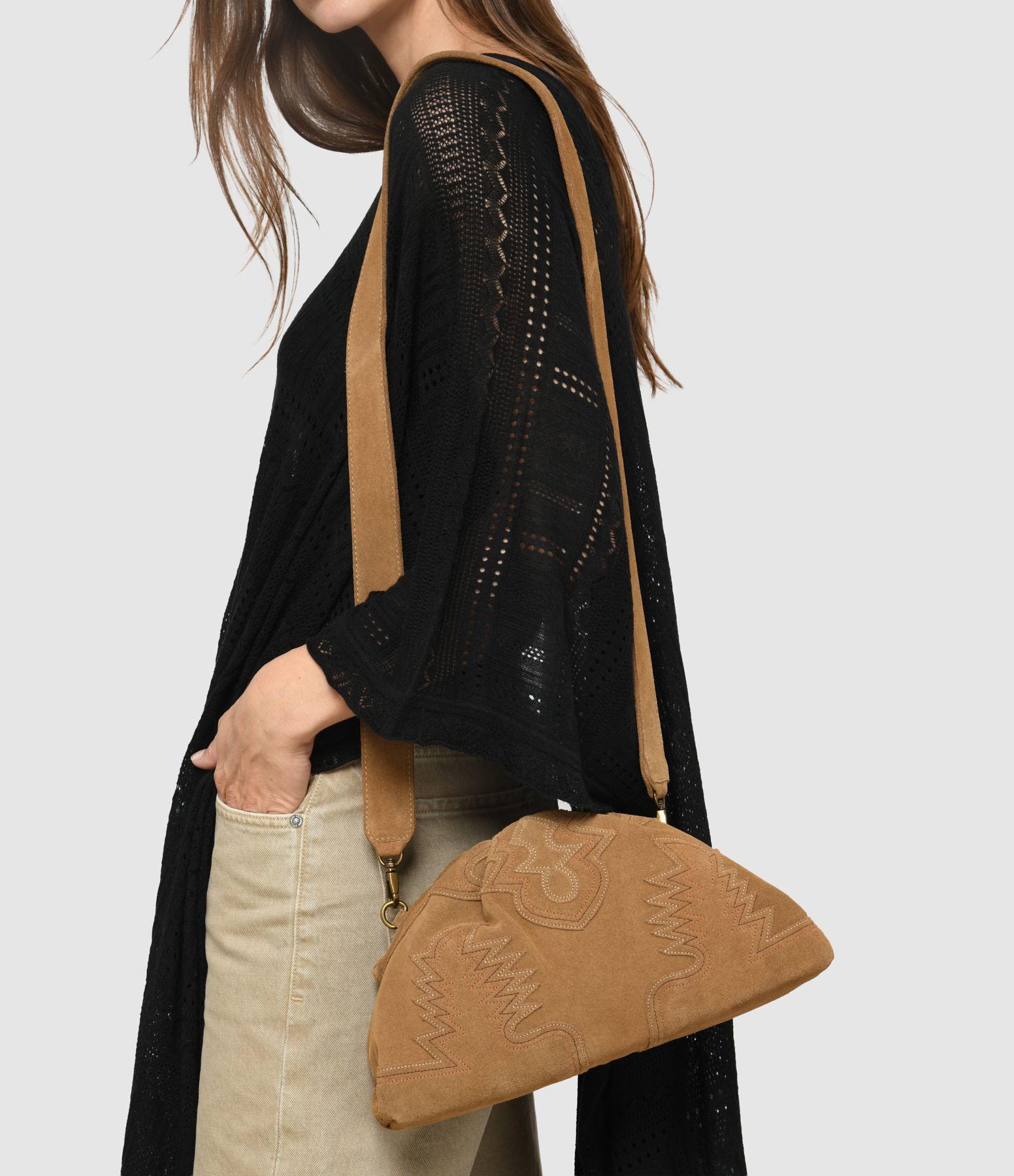 Uniq Big Santiag Bag in Tobacco