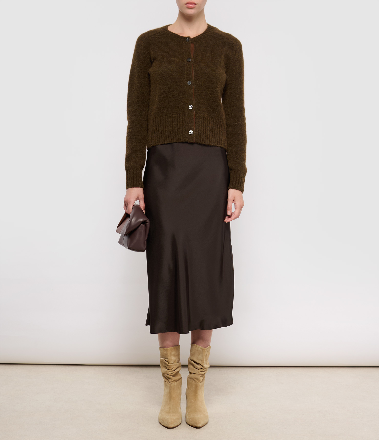 Fever Long Skirt – Charcoal