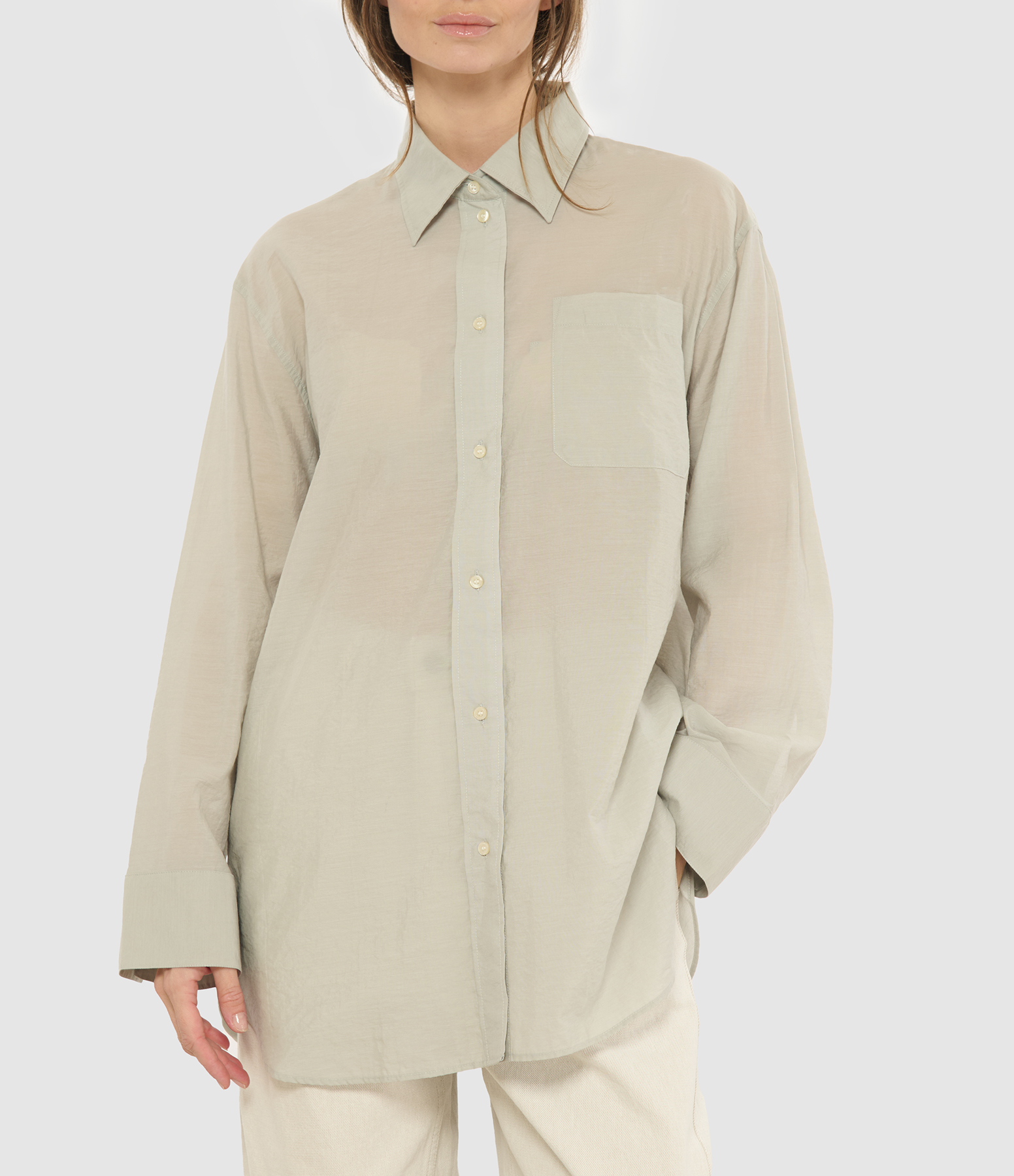 Francesca Light Grey Blouse
